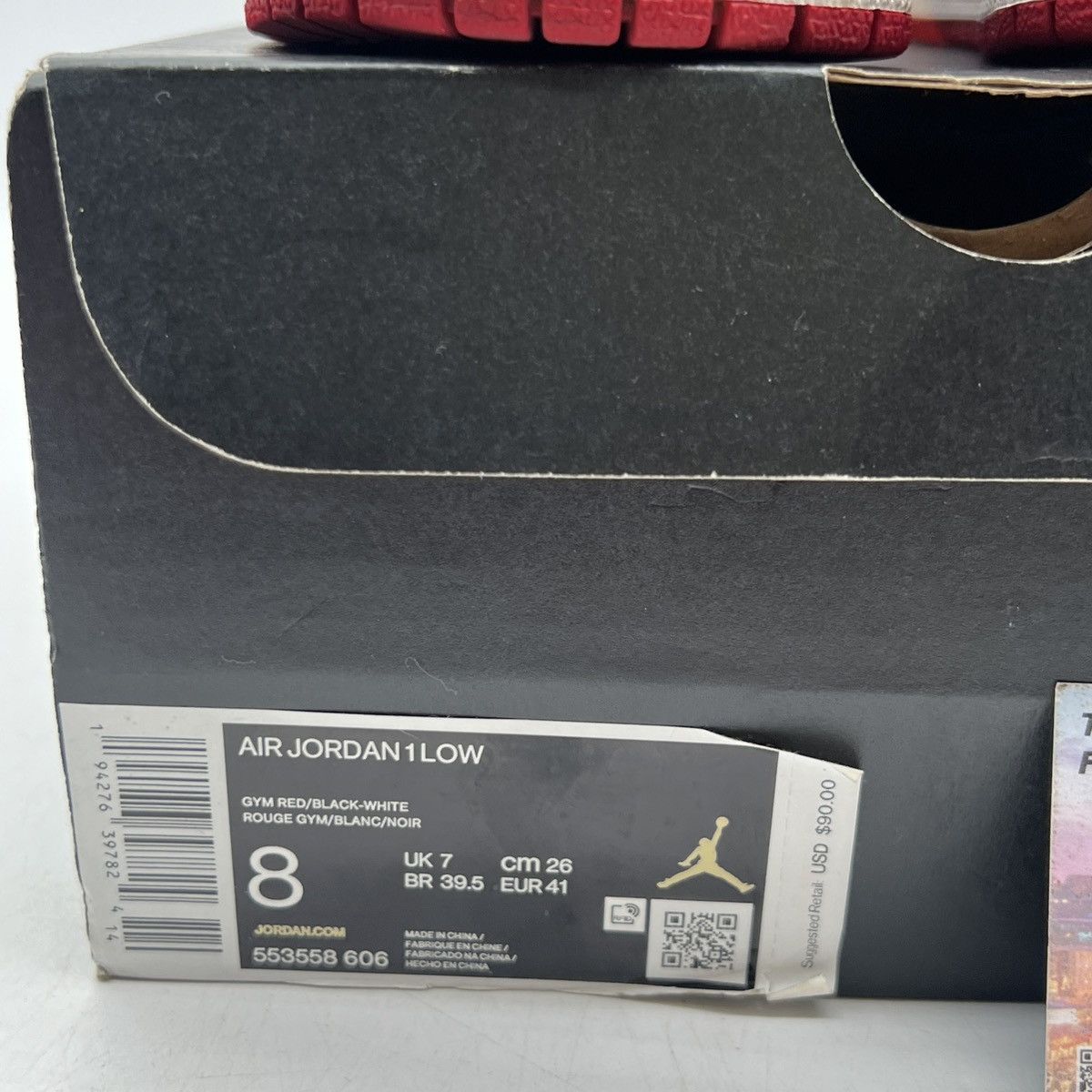 Nike Air Jordan 1 Low Reverse Bred Size US 8 / EU 41 - 6 Thumbnail