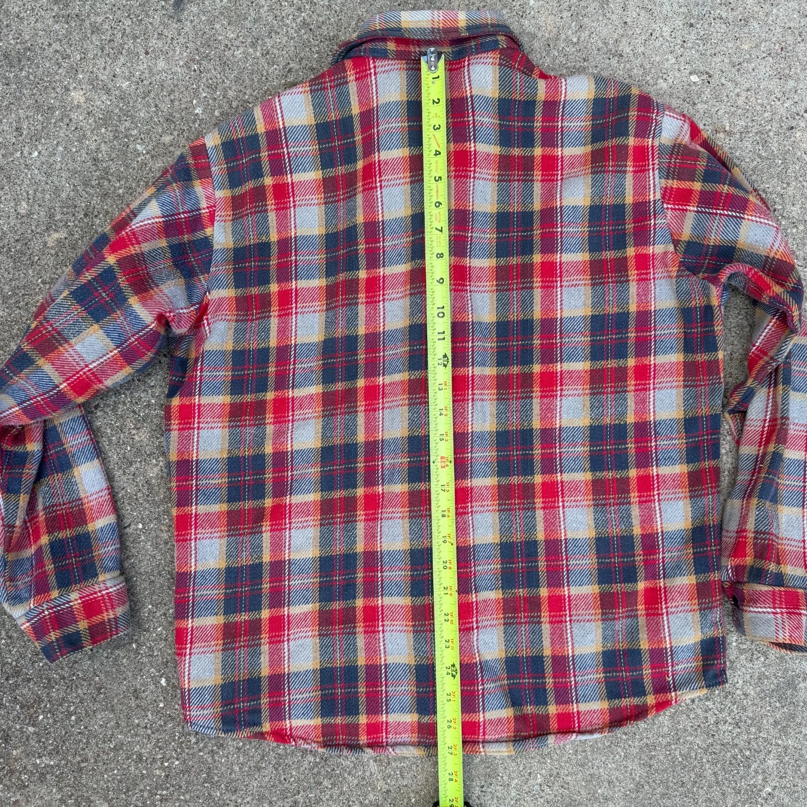Other Sears Sportswear 1970s Heavy Cotton Plaid Flannel Shirt Size US L / EU 52-54 / 3 - 7 Thumbnail