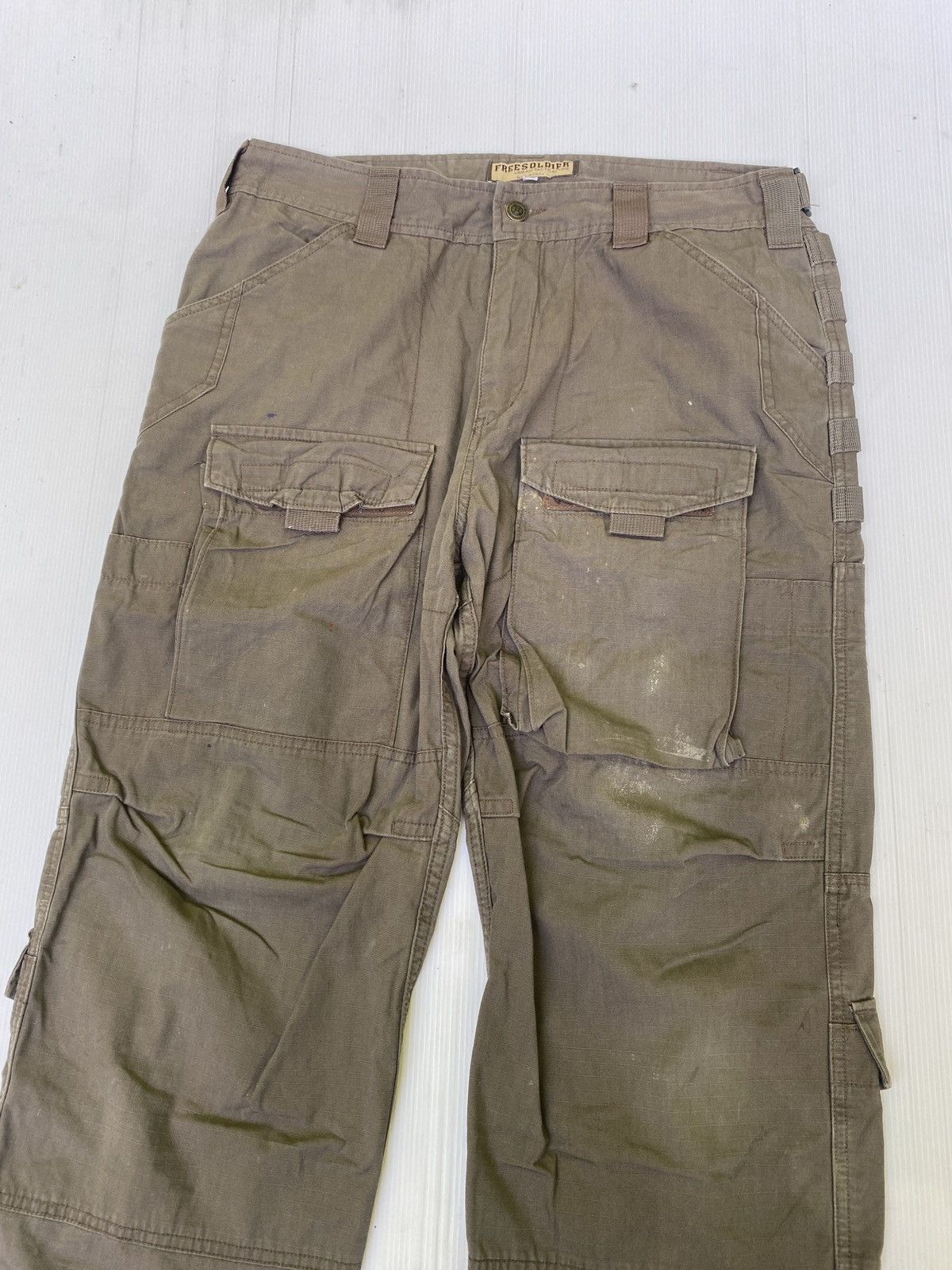 If Six Was Nine × Japanese Brand × Vintage Vintage Free soldier multi pocket cargo pants Size US 36 / EU 52 - 3 Thumbnail