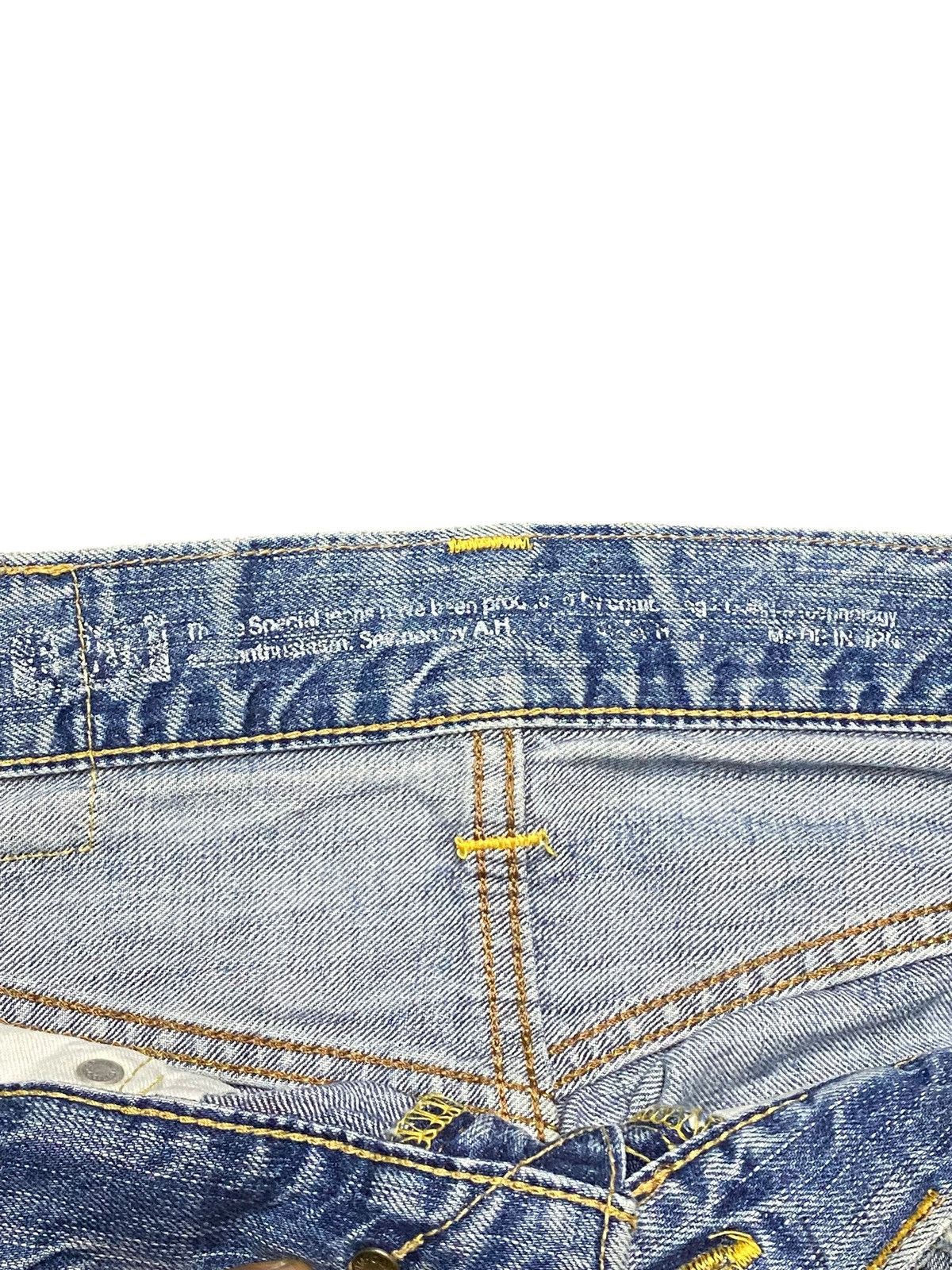 Edwin Vintage Japanese Brand Edwin 503 Faded Wash Distressed Jeans Size US 31 - 10 Thumbnail
