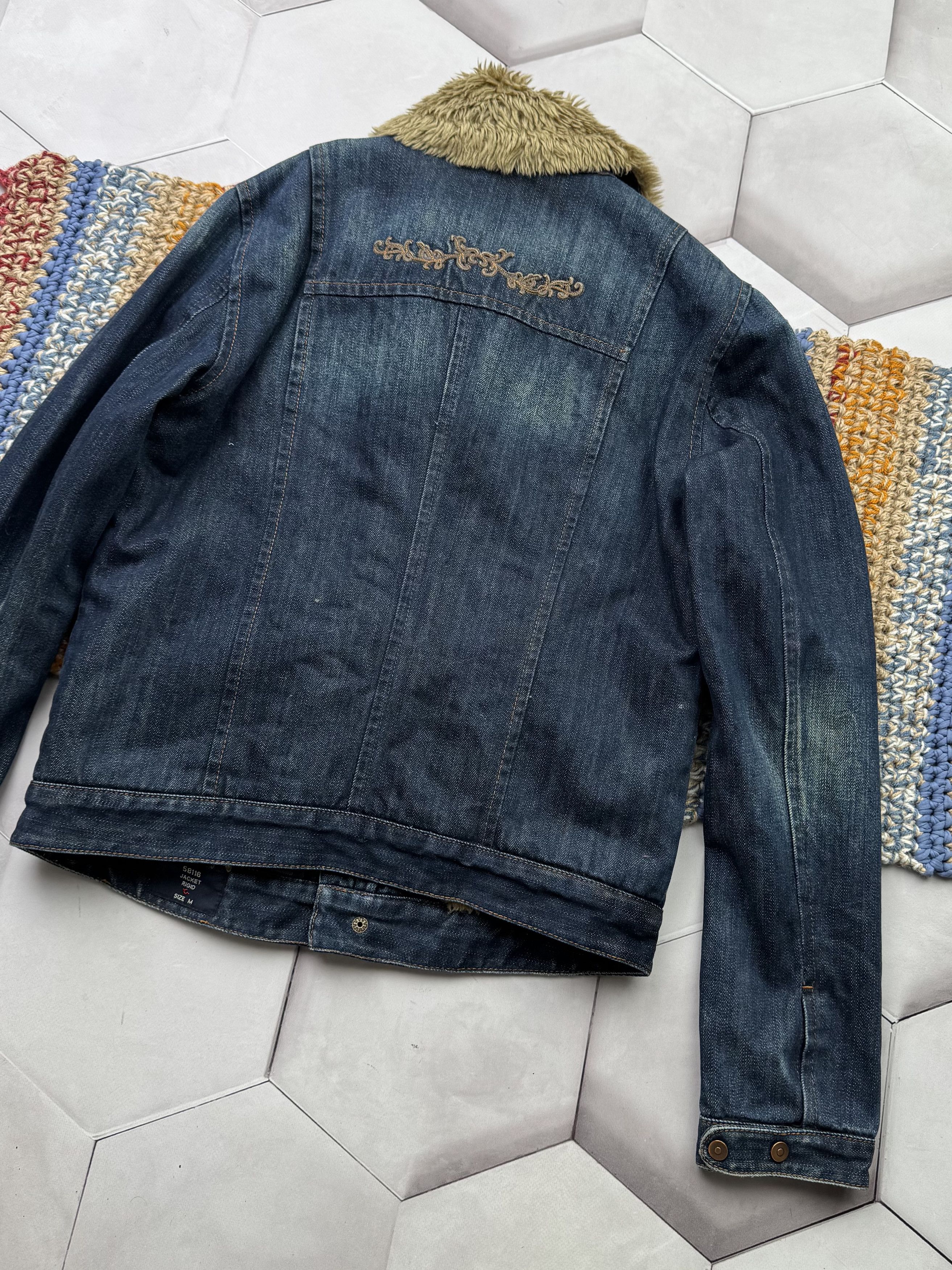 Japanese Brand Vintage Cropped Denim Jacket (E4) Size M / US 6-8 / IT 42-44 - 8 Thumbnail