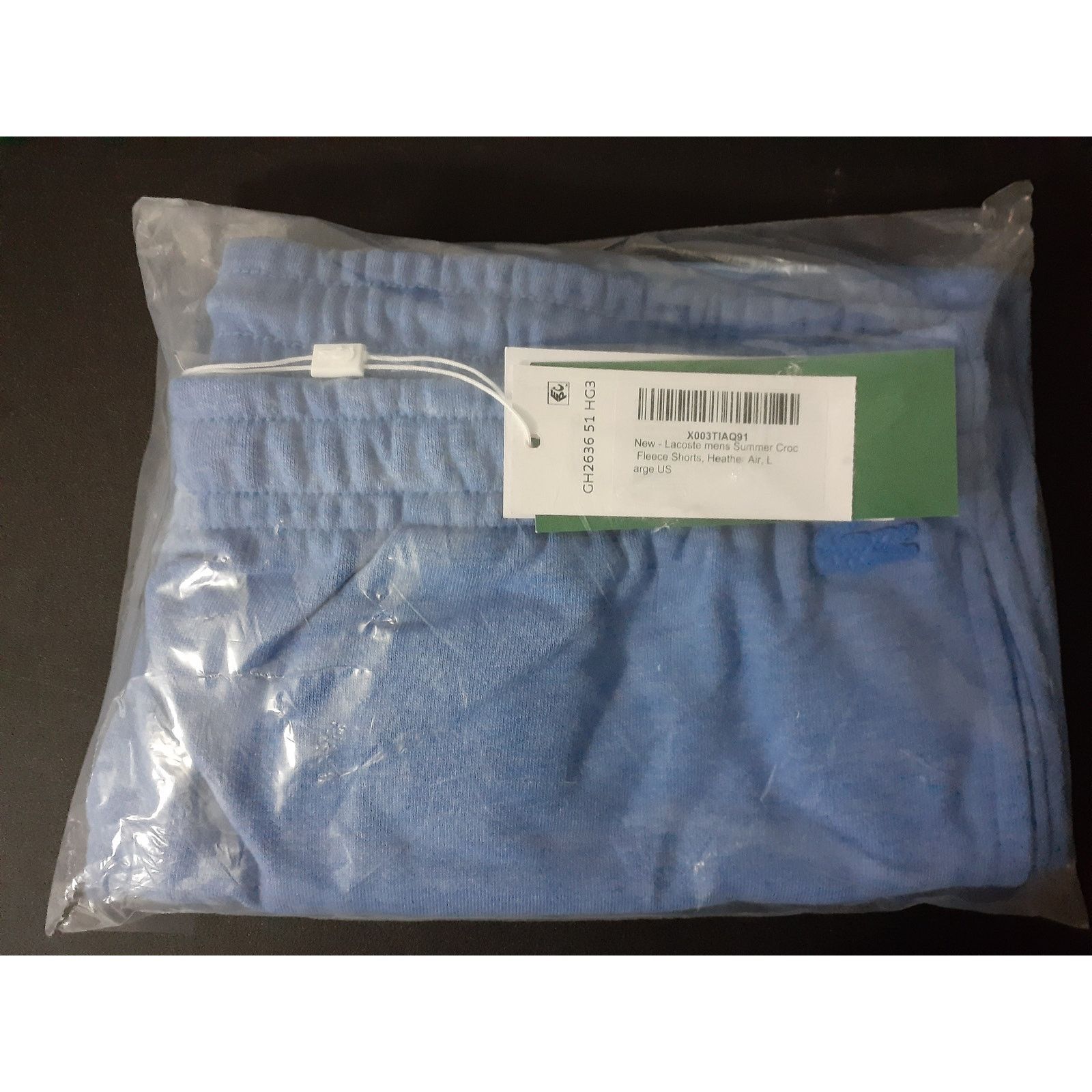 Lacoste Lacoste Men's Large Summer Croc Shorts Heather Air XL Size US 34 / EU 50 - 2 Thumbnail