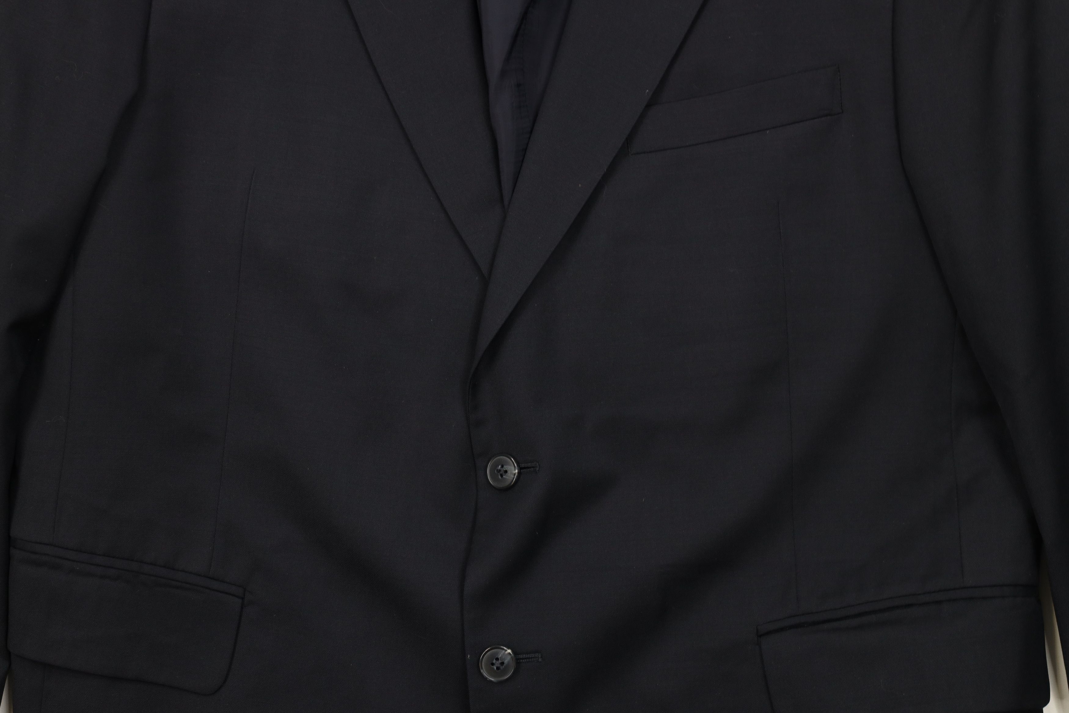 Jos. A. Bank Jos A Bank Traveler's 2 Piece Wool Suit Wedding Nav Size 44S - 4 Thumbnail