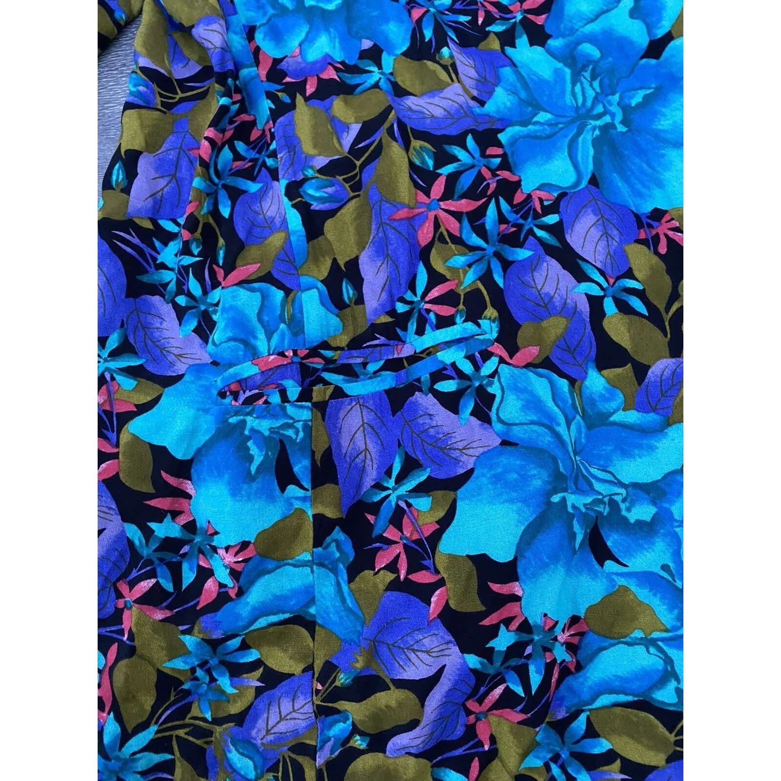 & Other Stories Norton McNaughton Hawaiian Floral Shirt Size 10 A000287 Size L / US 10 / IT 46 - 3 Thumbnail