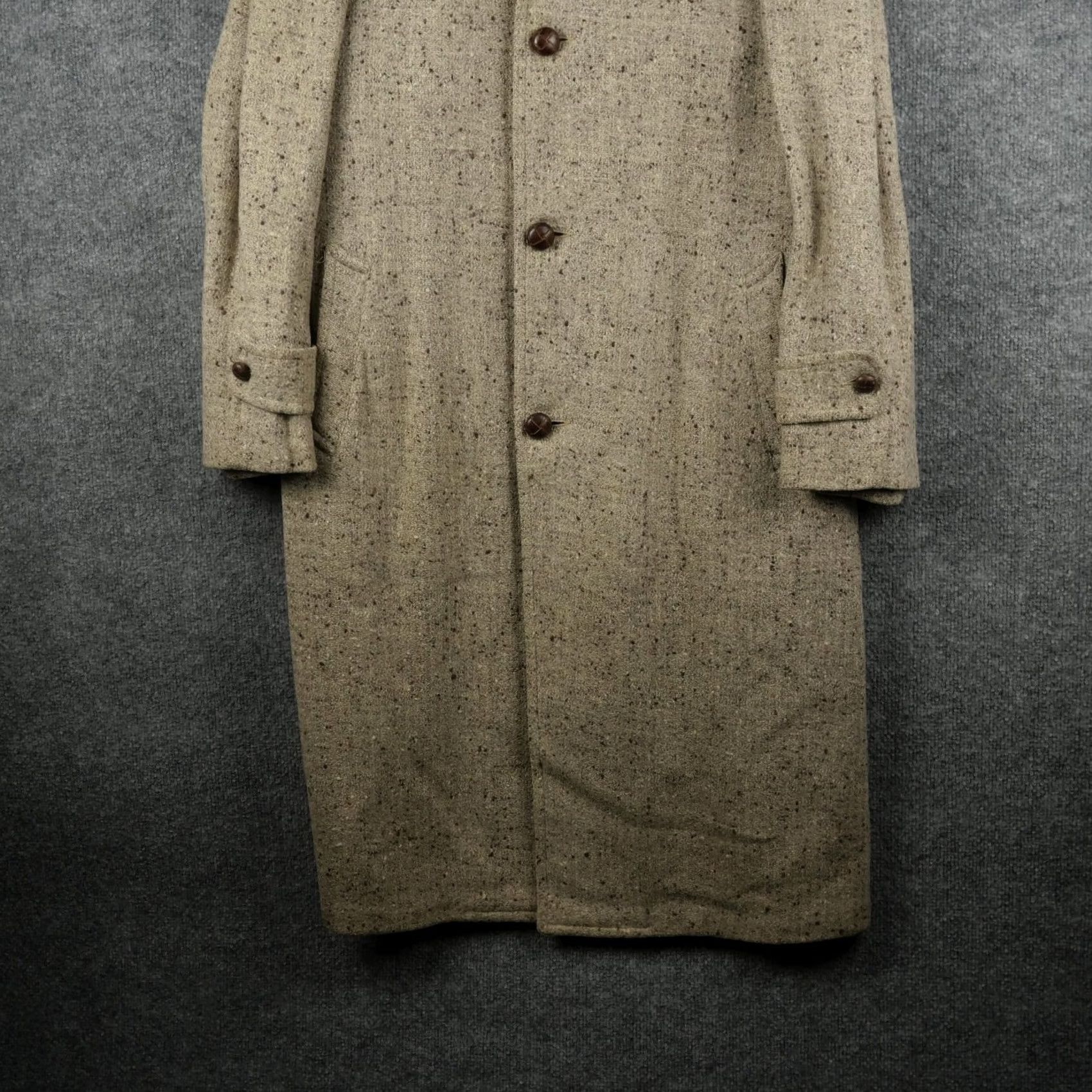 Vintage VINTAGE Marshall Field & Company Coat Mens 40 Wool Tweed Overcoat Cravenette Size US XXS / EU 40 - 2 Thumbnail
