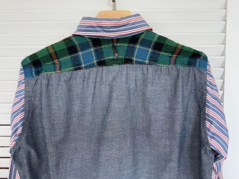 Other JUNYA WATANABE Striped Long Sleeve Shirt Size US L / EU 52-54 / 3 - 4 Thumbnail