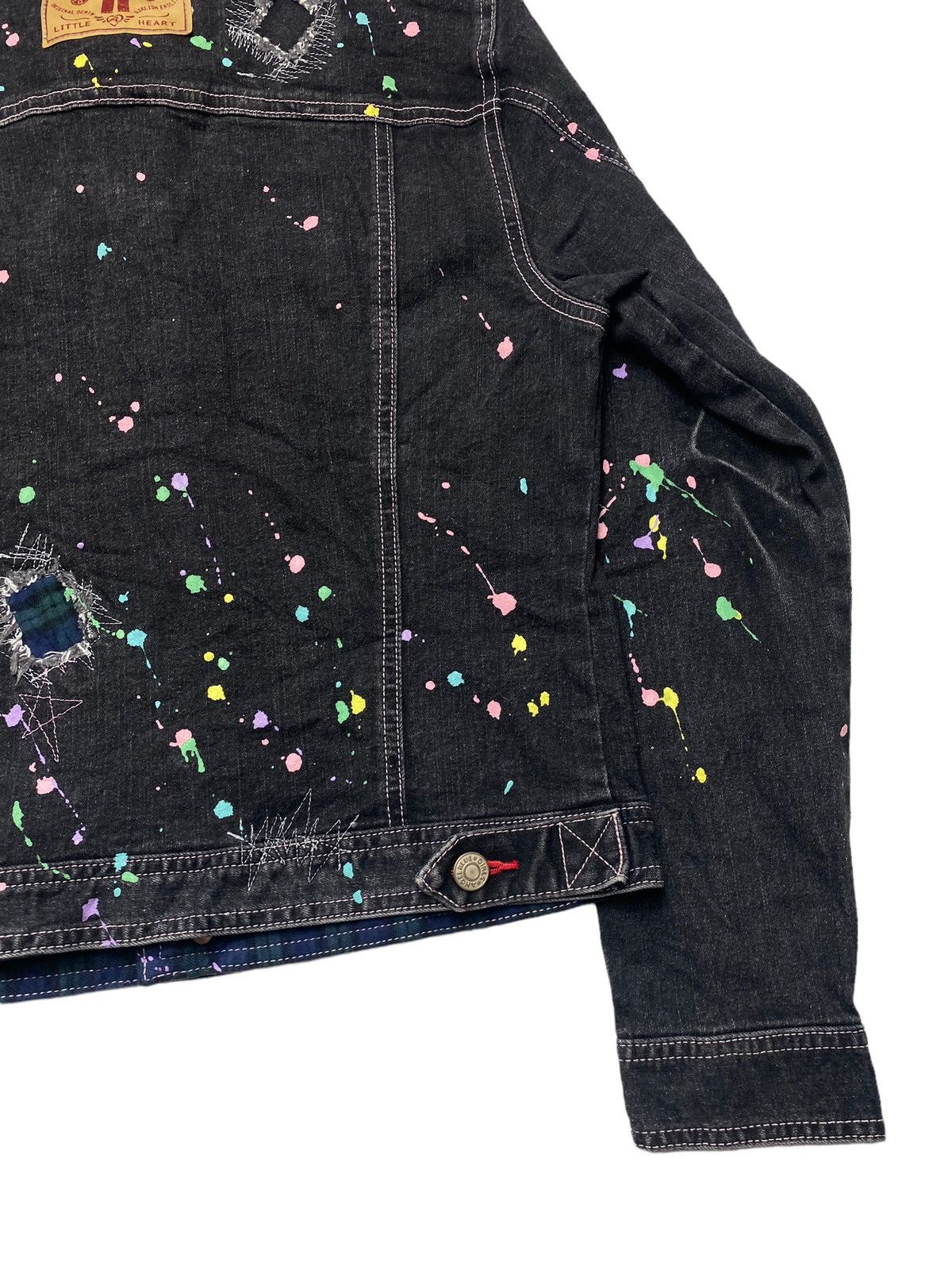 Angel Blue 2000s Angel Blue - Distressed Painter Denim Jacket Size US M / EU 48-50 / 2 - 8 Thumbnail