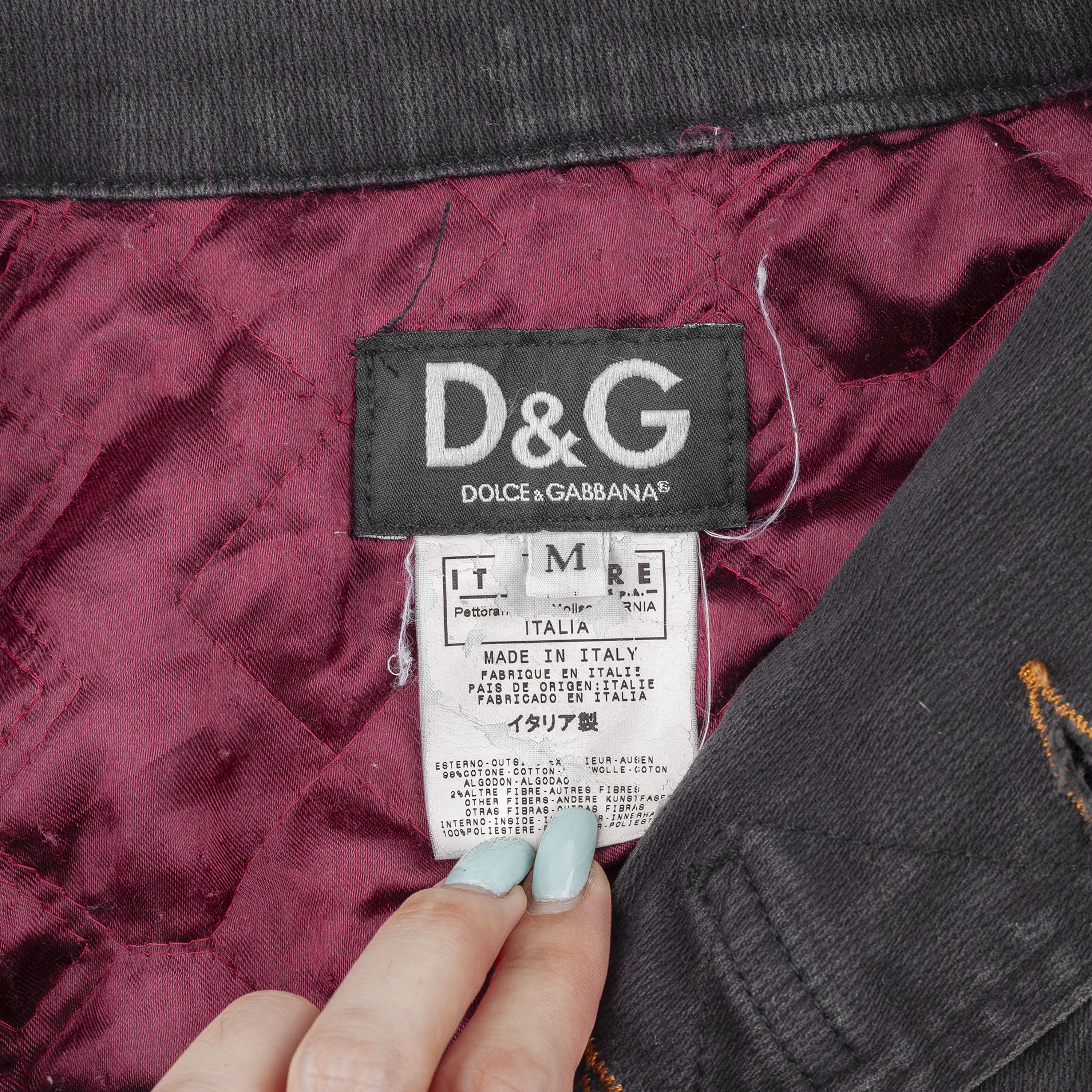 Dolce & Gabbana Dolce & Gabbana Multi-button Dark Denim Jacket Size M / US 6-8 / IT 42-44 - 5 Thumbnail