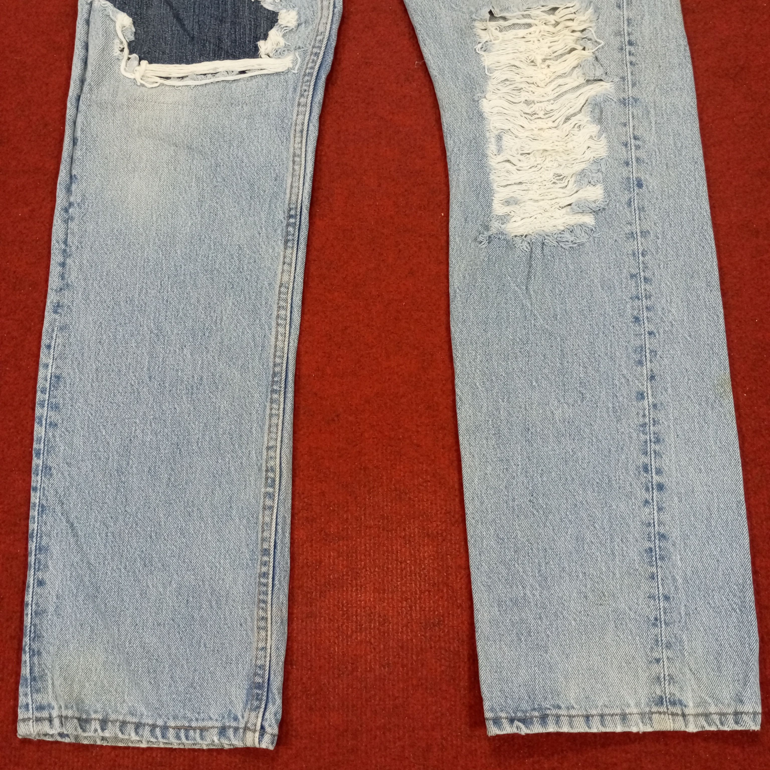 Levi's × Vintage Levis Fashion Style Custom Design Distressed Jeans Size US 33 - 3 Thumbnail
