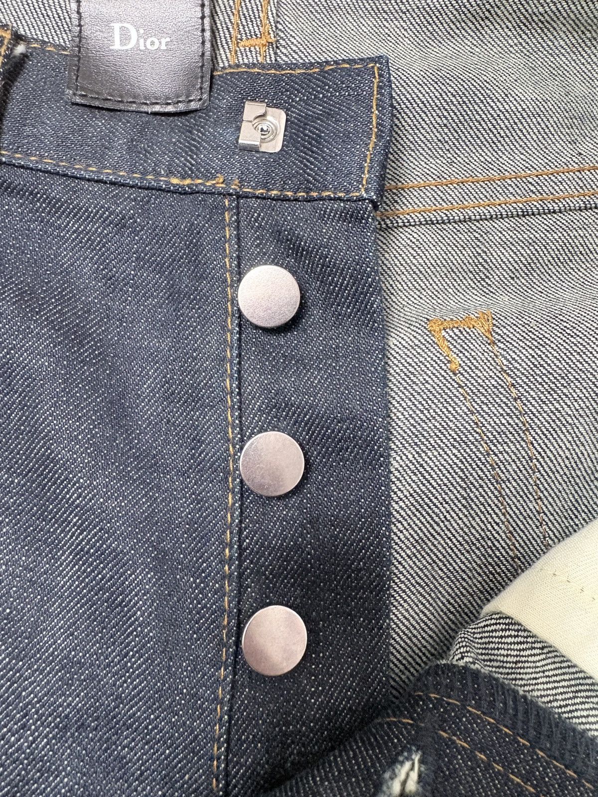 Hedi Slimane Dior Homme 2002 Custom-Order Japanese Denim Jeans Size US 30 / EU 46 - 10 Thumbnail
