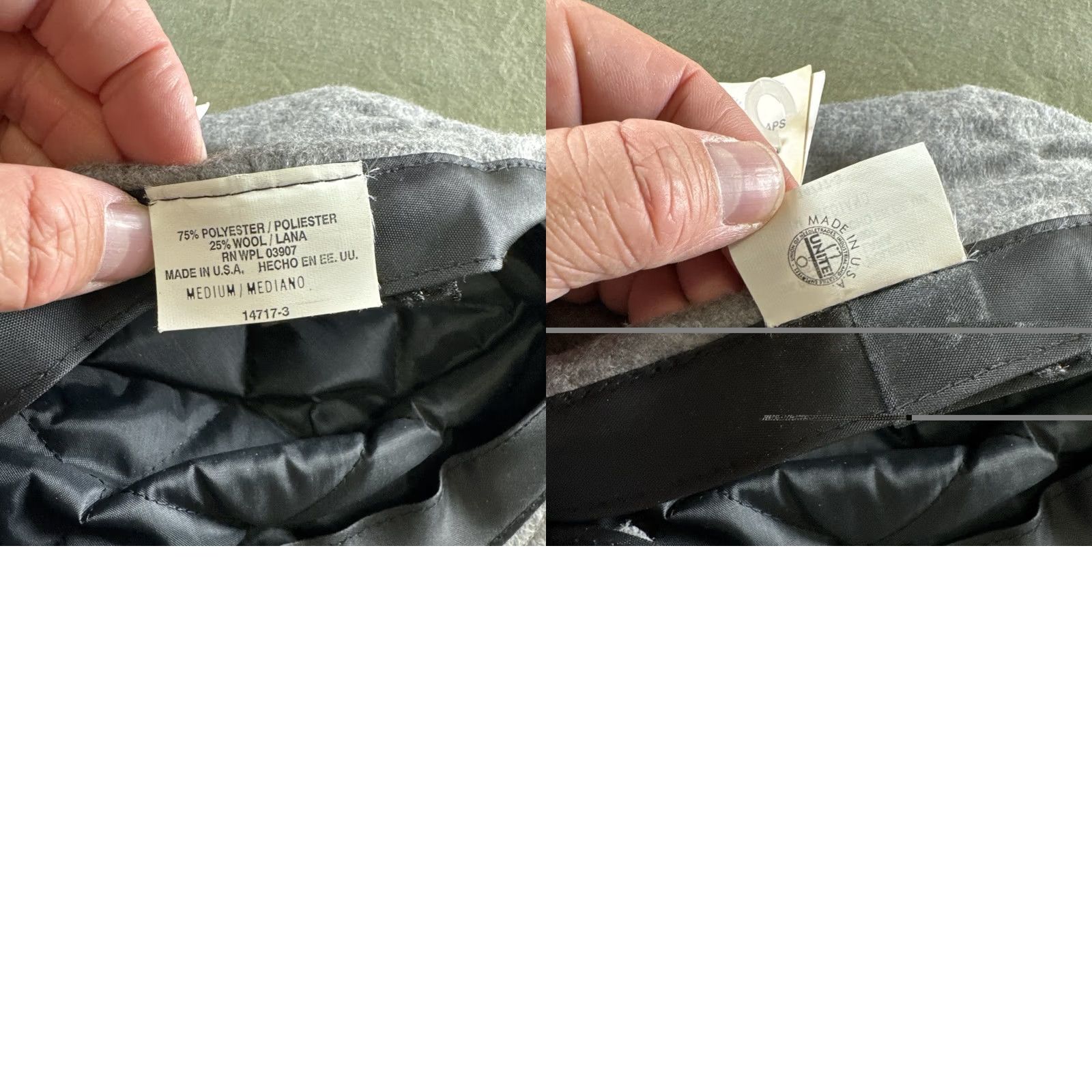 JCPenney VINTAGE USA Union Made Wool Blend Flat Cap Gray Ivy Driving Size M NWT Size ONE SIZE - 9 Thumbnail