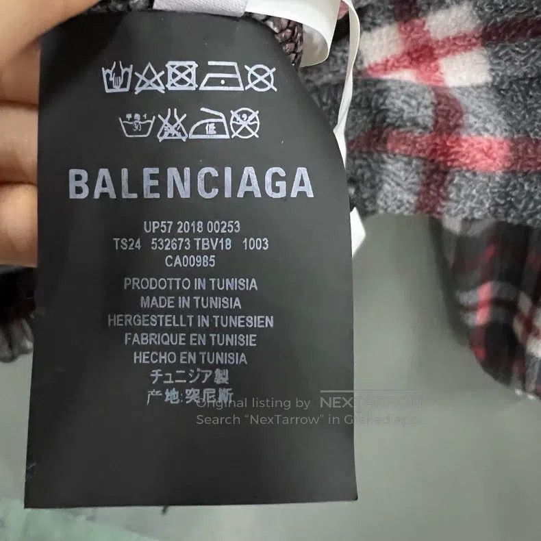 Balenciaga Balenciaga Checkered fleece zip-up jacket Size US S / EU 44-46 / 1 - 4 Thumbnail