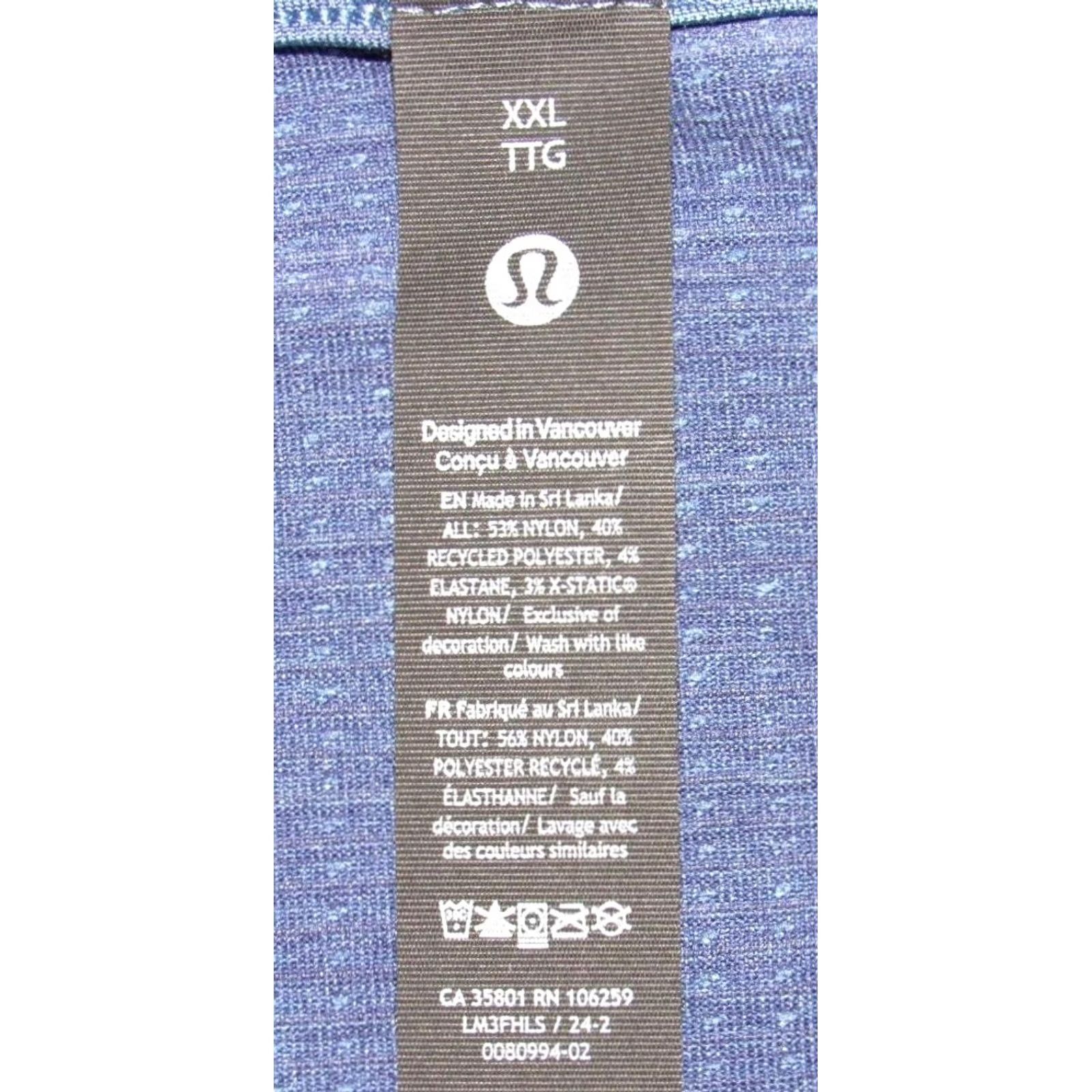 Lululemon LULULEMON Blue Short Sleeve Metal Vent Tech Polo Shirt XXL Size US XXL / EU 58 / 5 - 4 Thumbnail