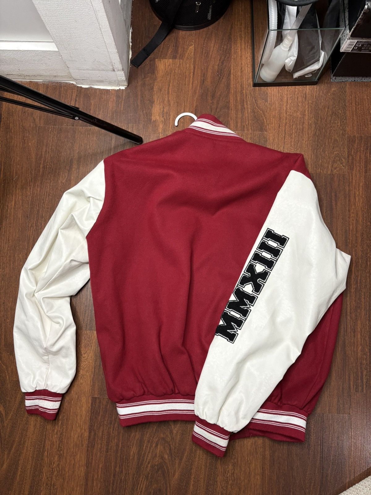 Boohoo Varsity Jacket — Red/White Size US M / EU 48-50 / 2 - 3 Thumbnail