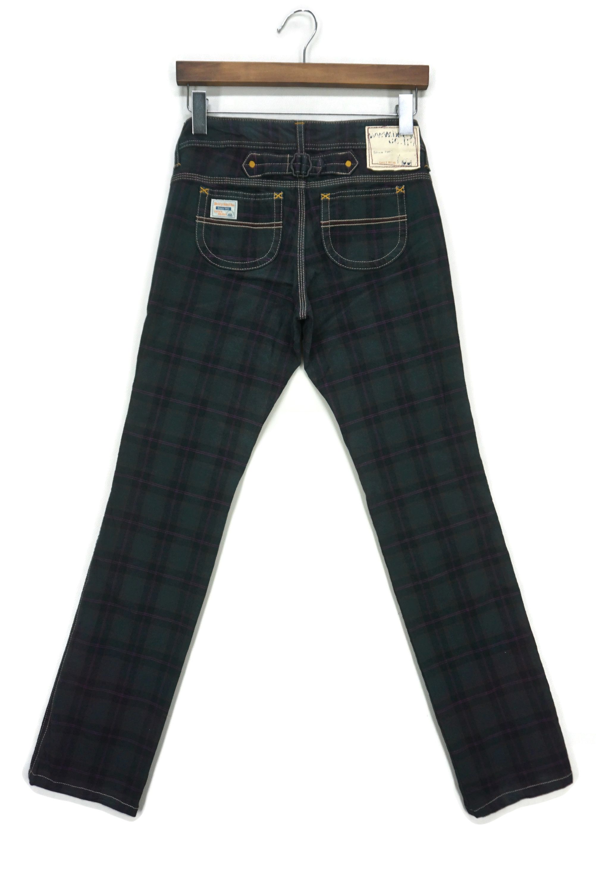 Japanese Brand Betty Smith Pants fit W29xL31 Low-Rise Skinny Buckled Back Size 26" / US 2 / IT 38 - 2 Thumbnail