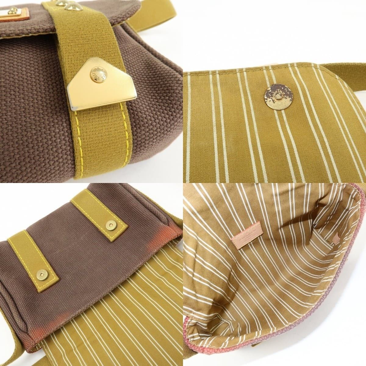 Louis Vuitton Louis Vuitton Antigua Besace PM Canvas Shoulder Bag Brown Size ONE SIZE - 7 Thumbnail