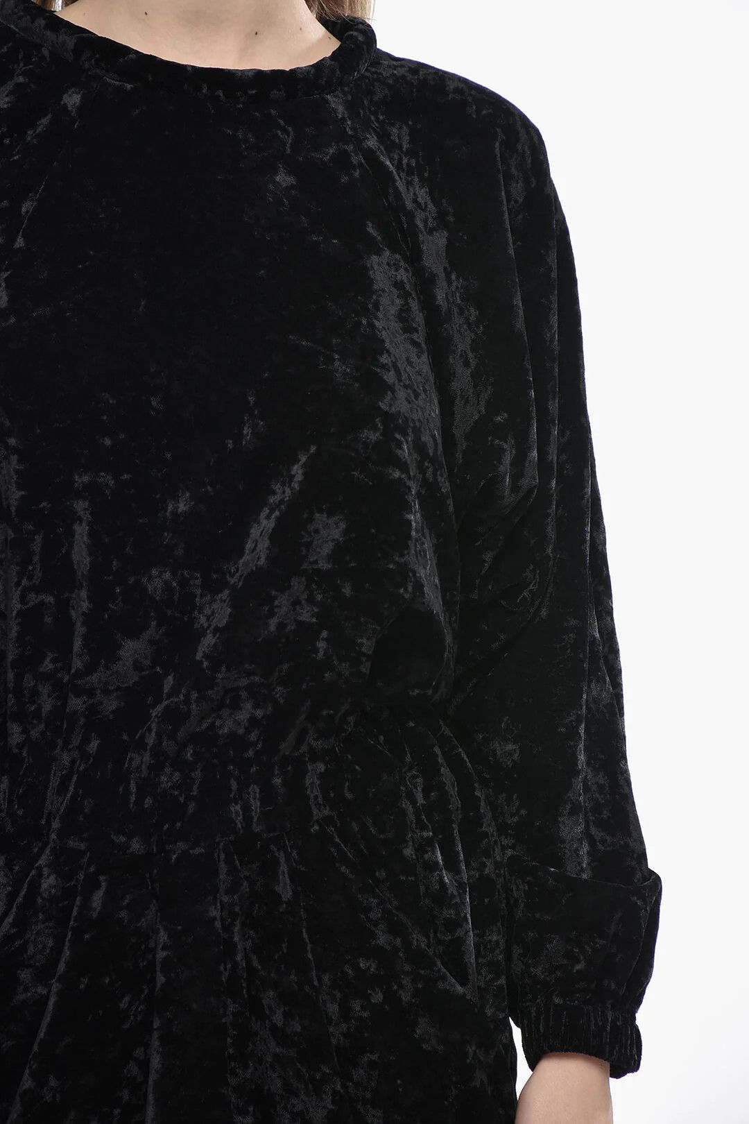 Isabel Marant og1mm0326 Chenille Dress in Black Size S / US 4 / IT 40 - 3 Thumbnail
