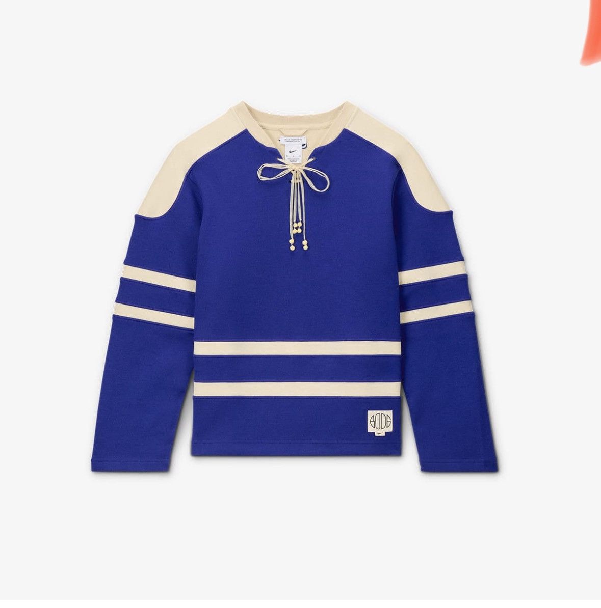 image of Bode Lacing Knit in Blue, Men's (Size Large)