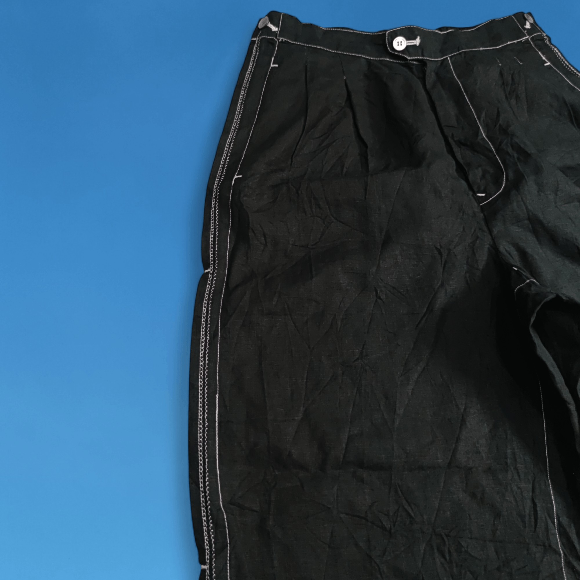 Vintage Issey Miyake Linen Two Tuck Side Line Pants