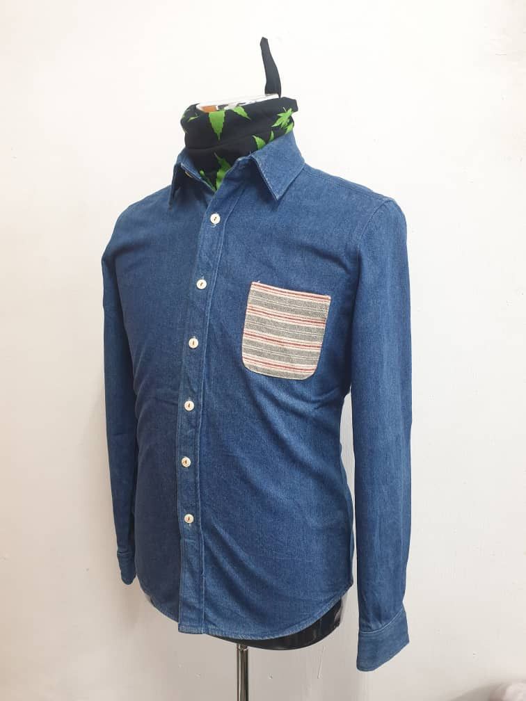Ciaopanic Ciao panic Japan brand blue chambray Size US L / EU 52-54 / 3 - 5 Thumbnail