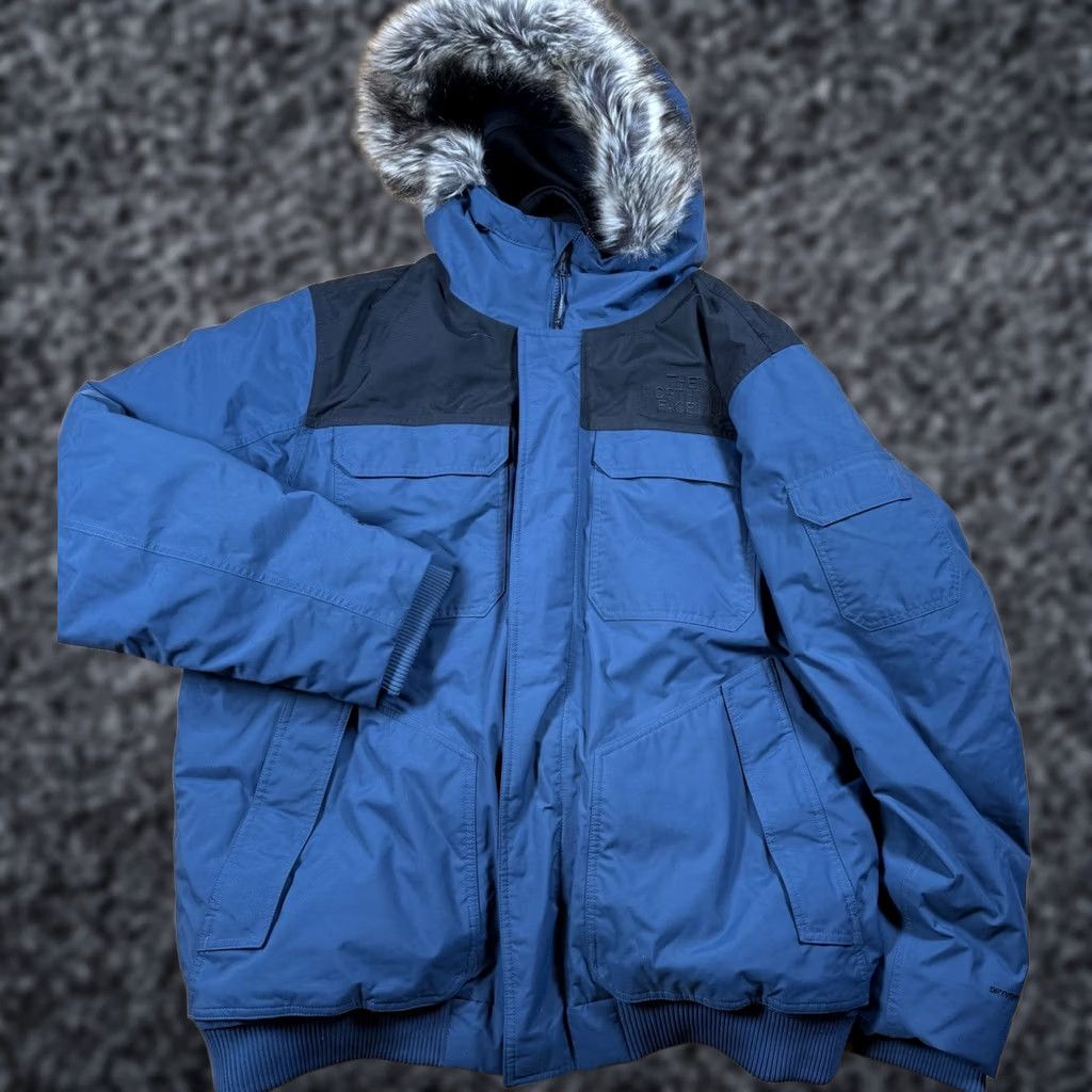 The North Face The North Face Gotham DryVent Jacket Parka Mens XL Blue Down Filled Nylon Polyester 550 Down DryVent Face Mask Size US XL / EU 56 / 4 - 1 Thumbnail