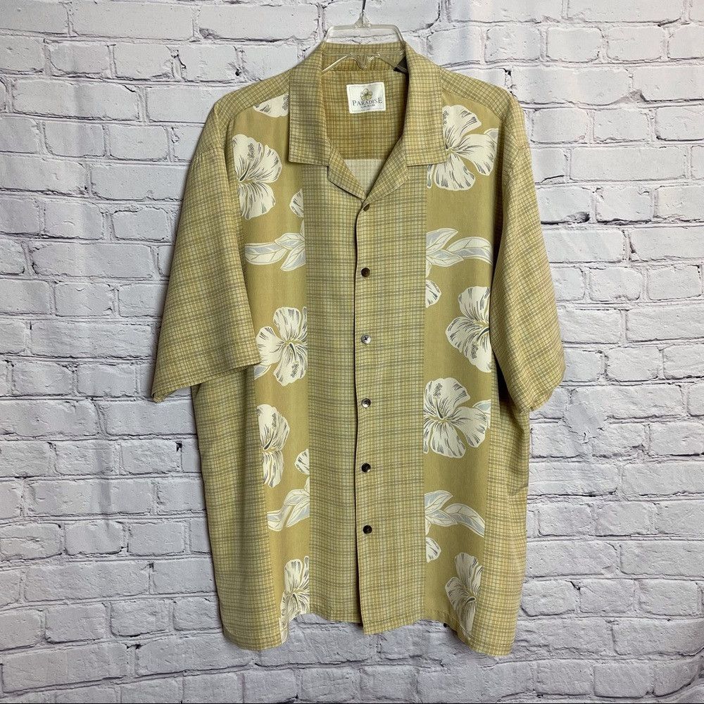 Other Paradise by Axis 100% Silk Shirt Size L Size US L / EU 52-54 / 3 - 1 Thumbnail