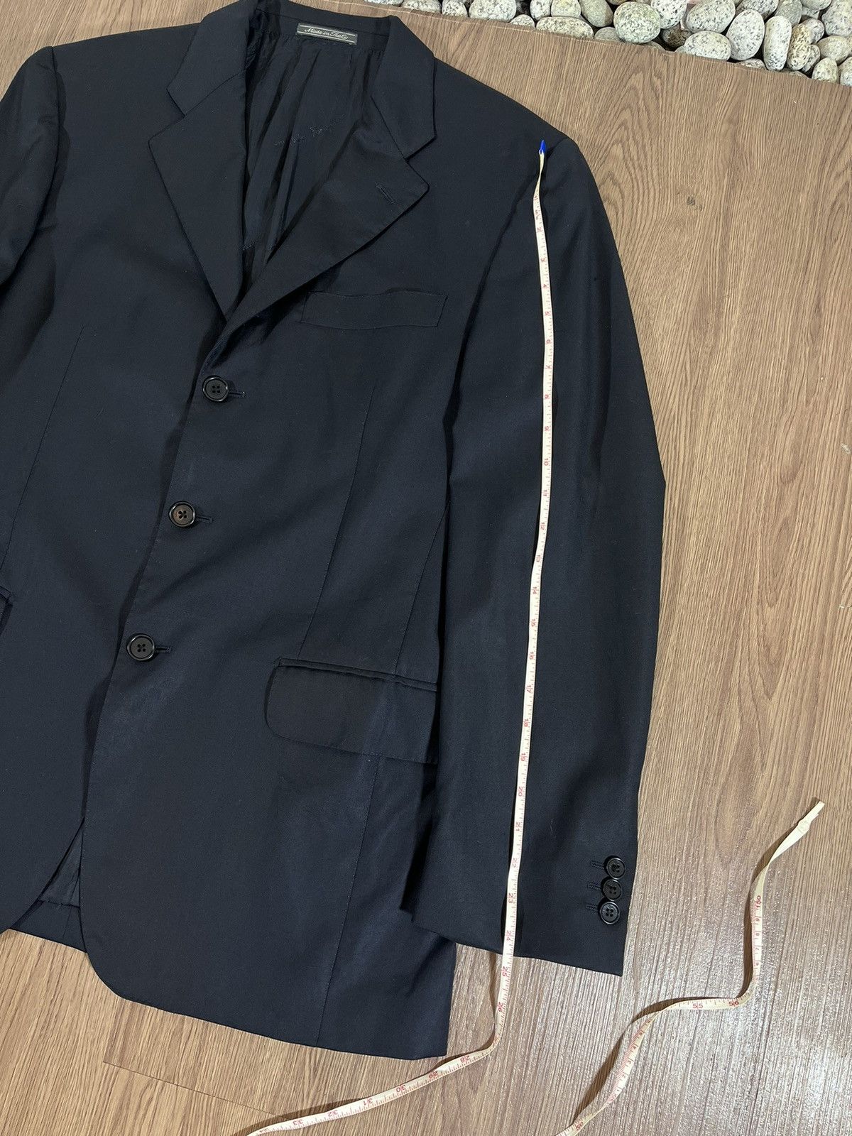 Salvatore Ferragamo Salvatore Ferragamo Midnight Black Tailored Blazer Size 50L - 19 Thumbnail