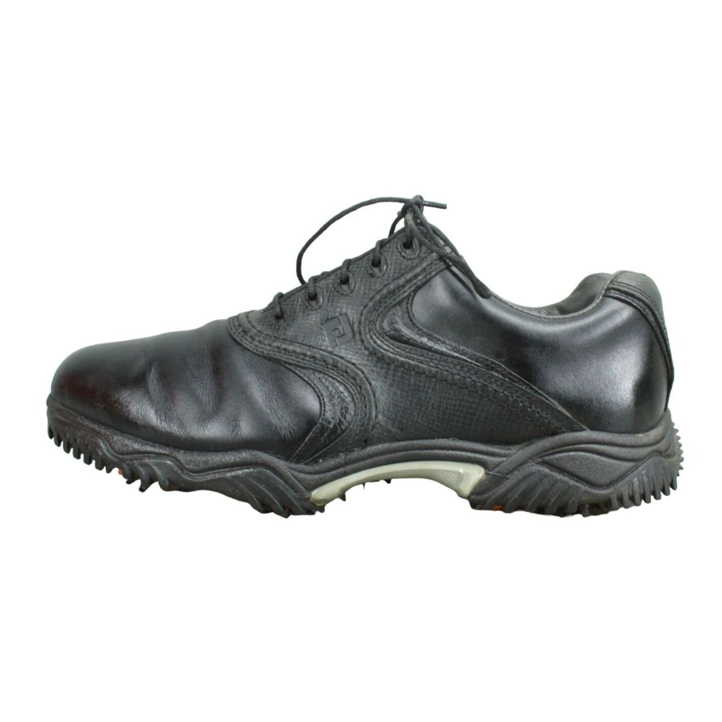 Footjoy × Leather Footjoy Mens Leather Spikes 54094 Lace Up Golf Cleats Size US 9 / EU 42 - 2 Thumbnail