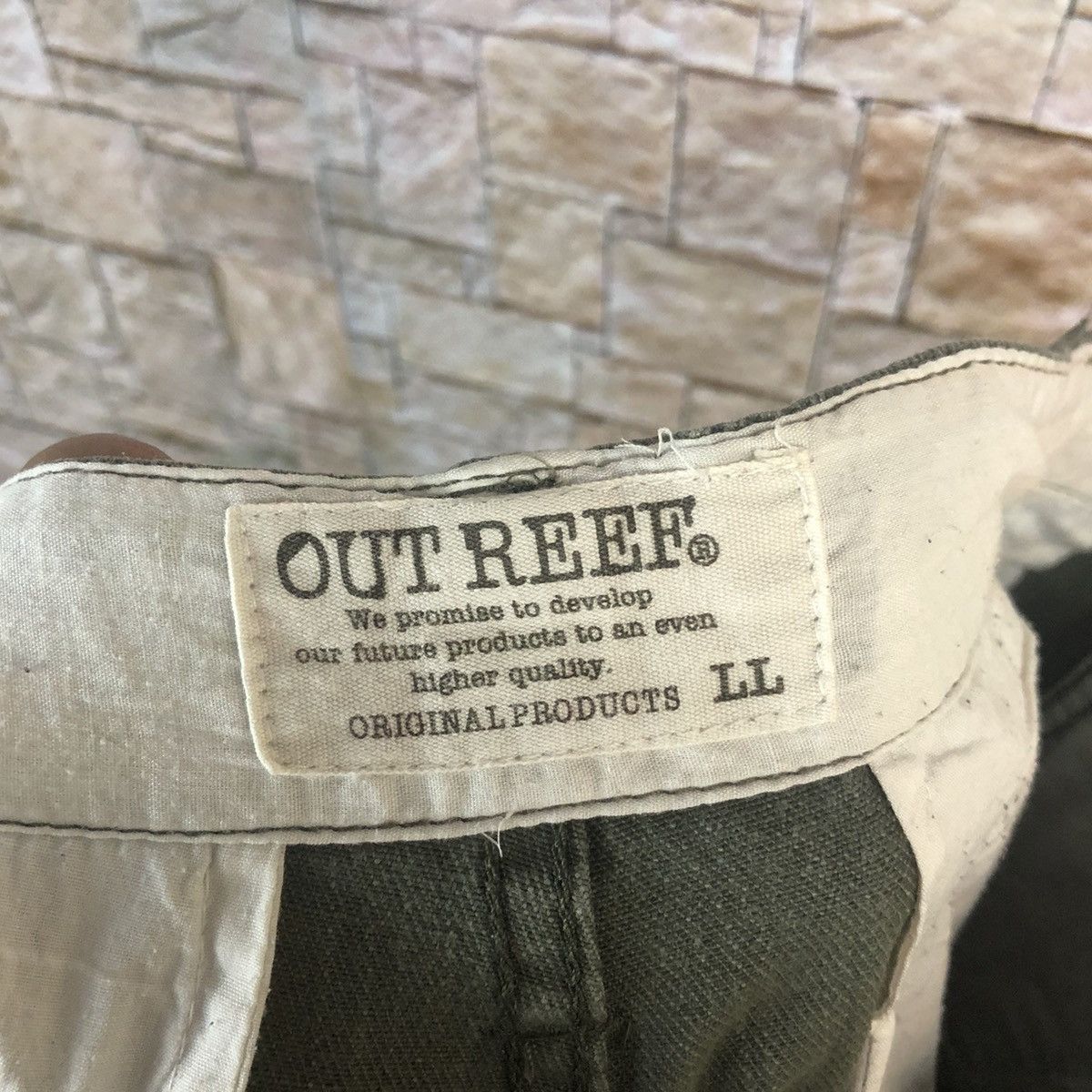 Japanese Brand Outreef Green tactical punk Cargo Multipocket Pants #A45 Size US 33 - 18 Thumbnail