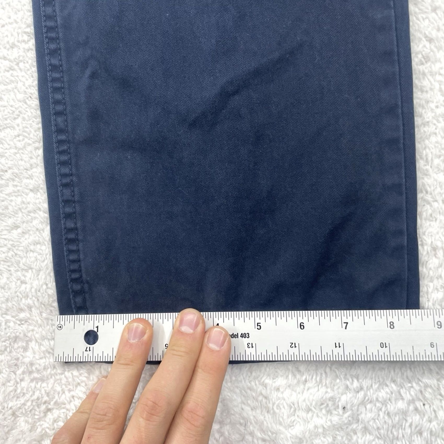 Polo Ralph Lauren Polo Ralph Lauren Mens Navy Blue Straight Leg Five Pocket Chino Pants 34x34 Size US S / EU 44-46 / 1 - 5 Thumbnail