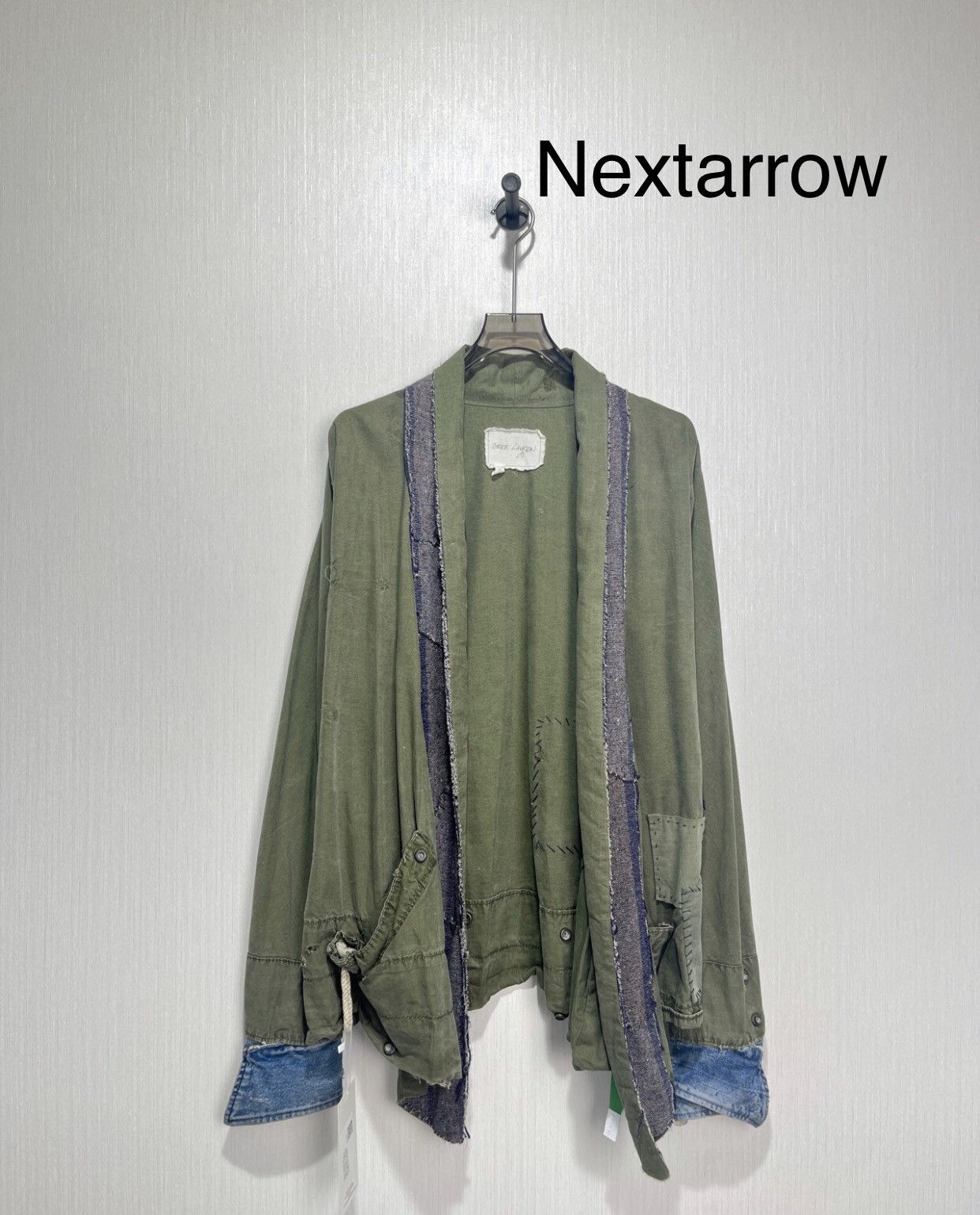Greg Lauren Greg Lauren GL Mainline Army Cloth Patchwork Denim Robe Size US XS / EU 42 / 0 - 1 Thumbnail