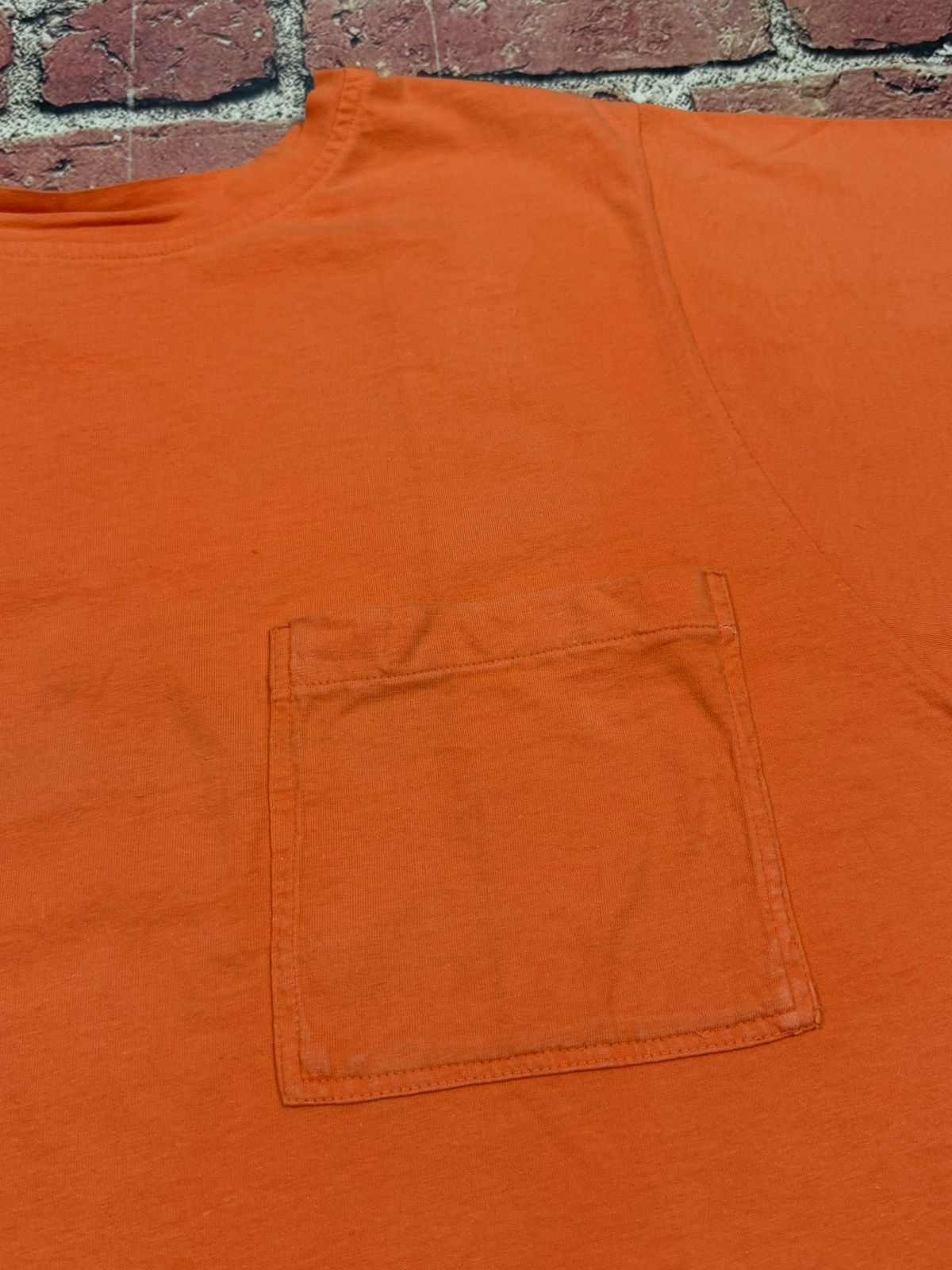 Other Vintage Forenza Orange Blank T Shirt Single Stitch Surf Boxy Size XL / US 12-14 / IT 48-50 - 5 Thumbnail