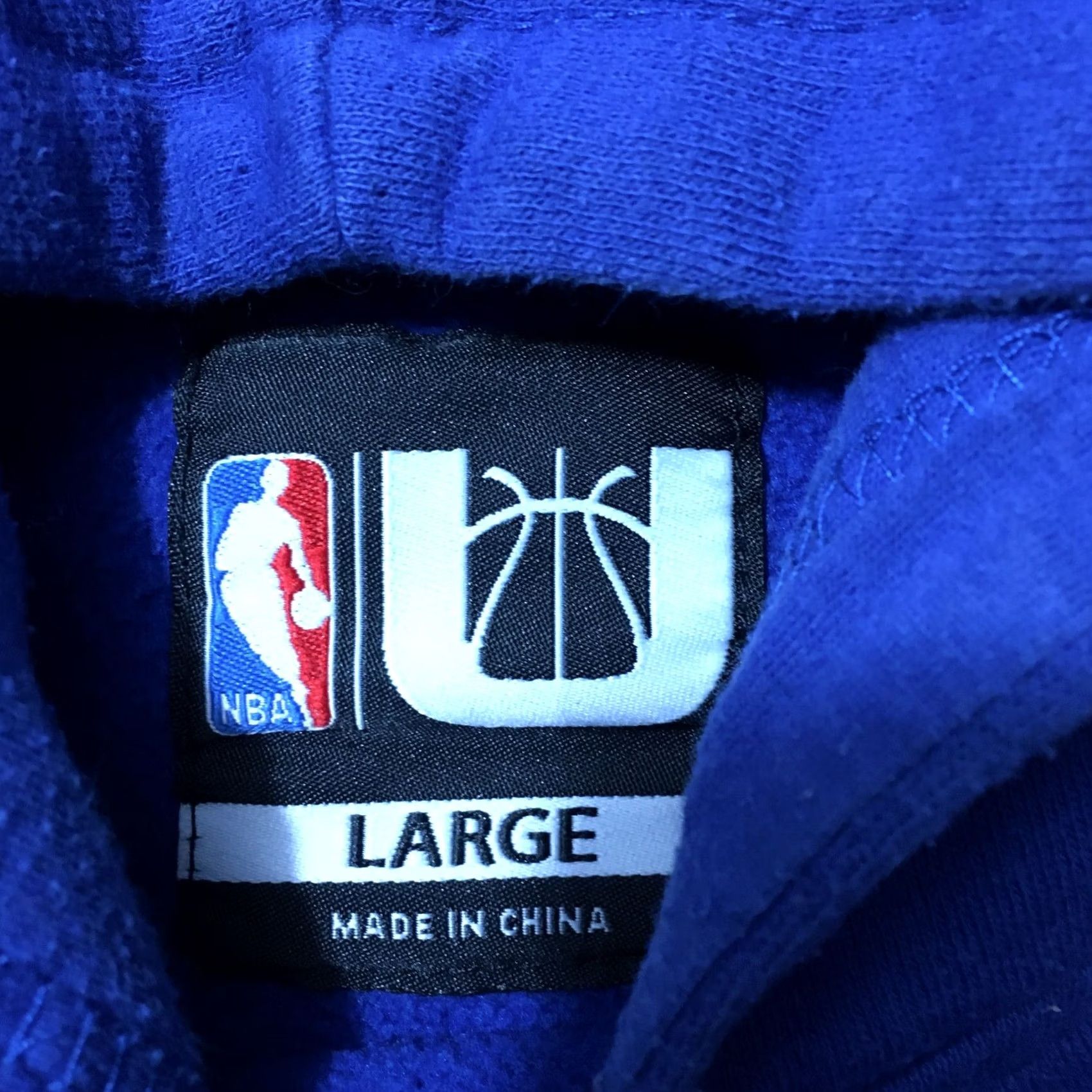 NBA VINTAGE NBA Basketball Golden State Warriors Blue Hoodie Men's LARGE Size US L / EU 52-54 / 3 - 4 Thumbnail