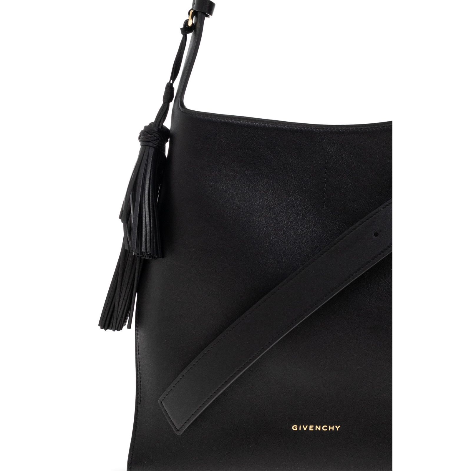 Givenchy GIVENCHY Black Grained Leather Shoulder Bag New & Authentic Size ONE SIZE - 5 Thumbnail