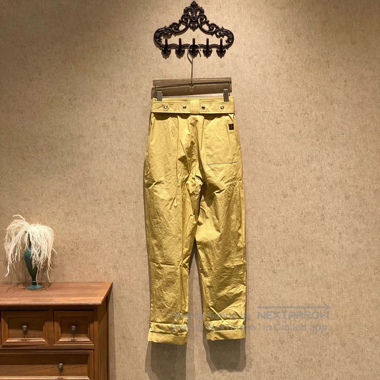 Louis Vuitton Louis Vuitton Monogram Belted Pants. Size 35" - 3 Thumbnail