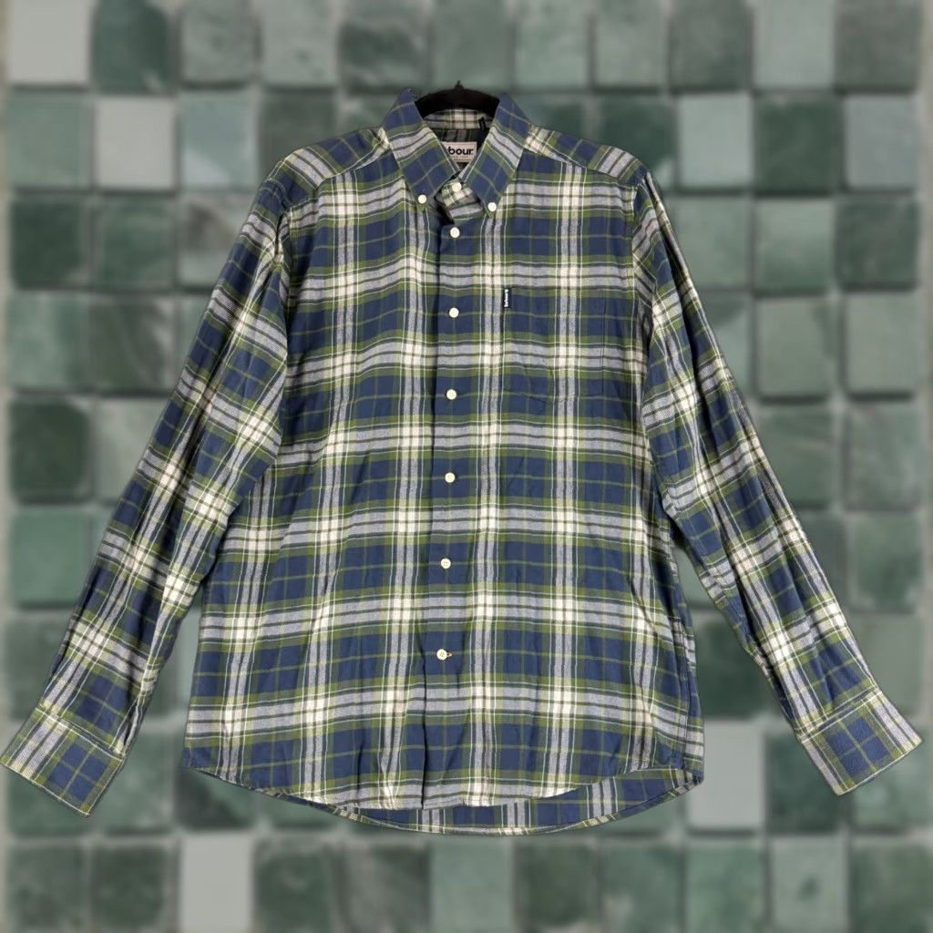 Barbour Barbour Button-Up Shirt Men S Blue Plaid Tailored Fit Long Sleeve Regular Sized Size US S / EU 44-46 / 1 - 1 Thumbnail