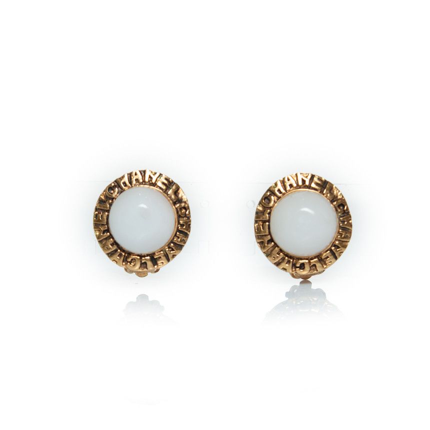 Chanel Chanel, Vintage 1980s logo coco cc pearl clip earrings Size ONE SIZE - 4 Thumbnail