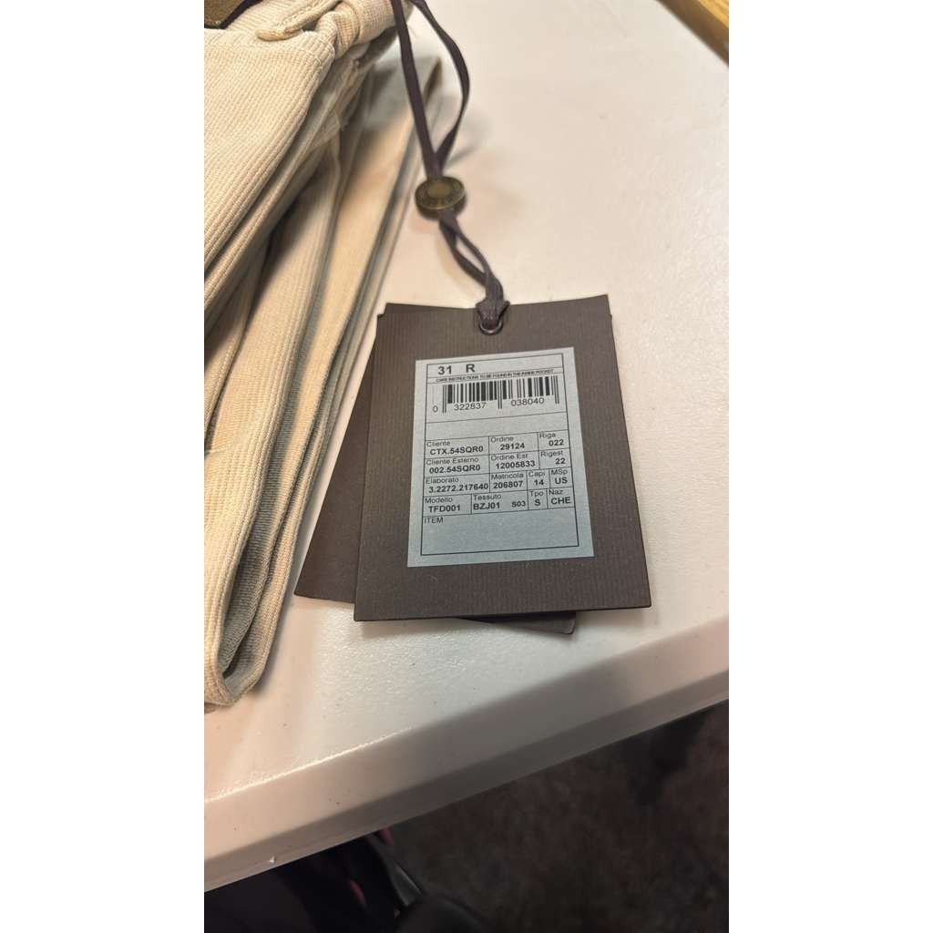 Tom Ford o1rshd1 Q:2 / Slim Denim Jeans in Beige Size US 31 - 20 Thumbnail