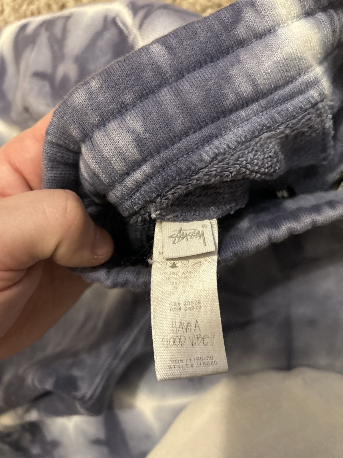 Dries Van Noten × Stussy Stussy Dries Van Noten Blue Tie Dye Sweatpants Size Medium Size US 32 / EU 48 - 6 Thumbnail