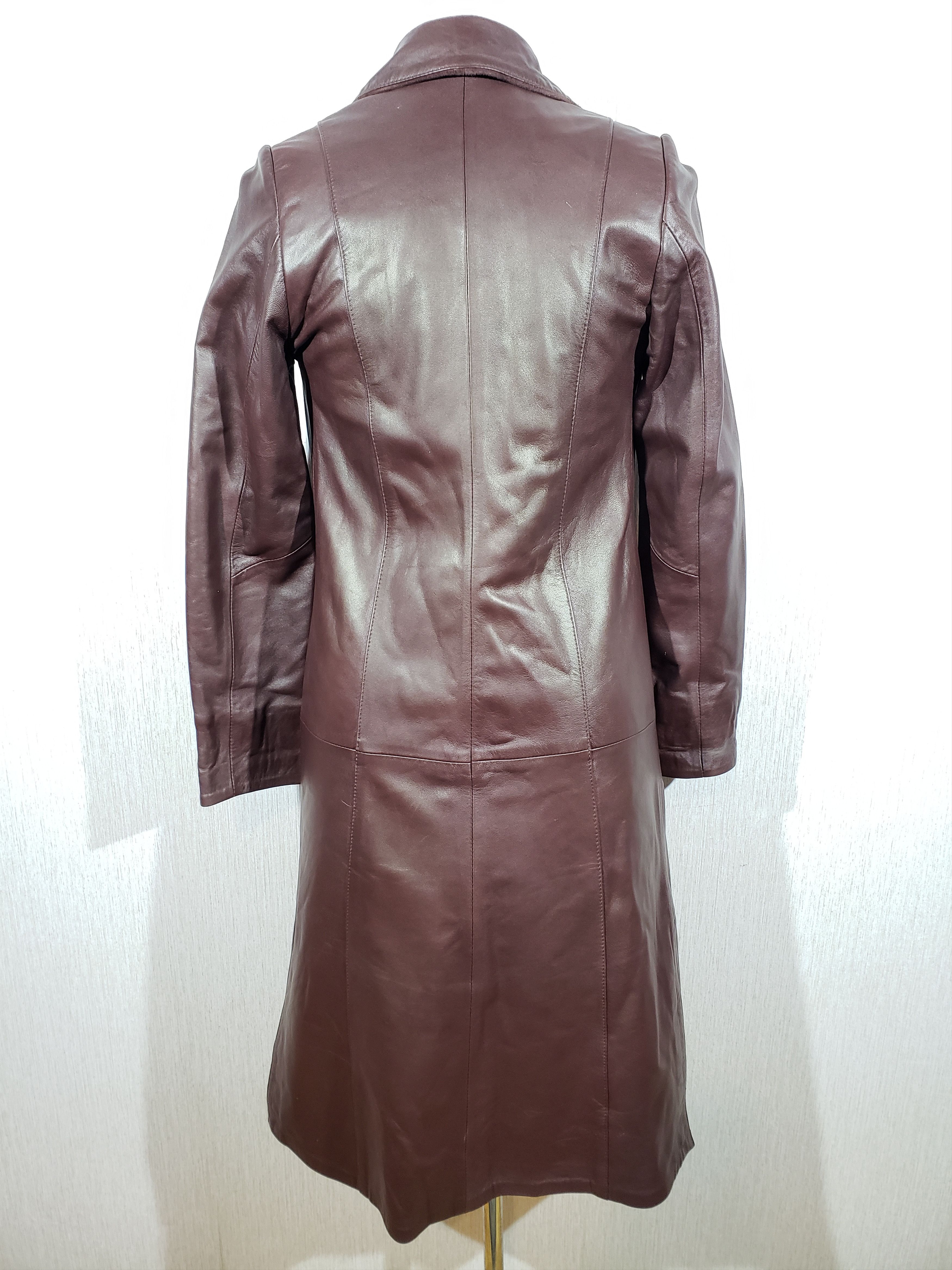 Other Brown women's coat made of genuine leather. Size S / US 4 / IT 40 - 4 Thumbnail