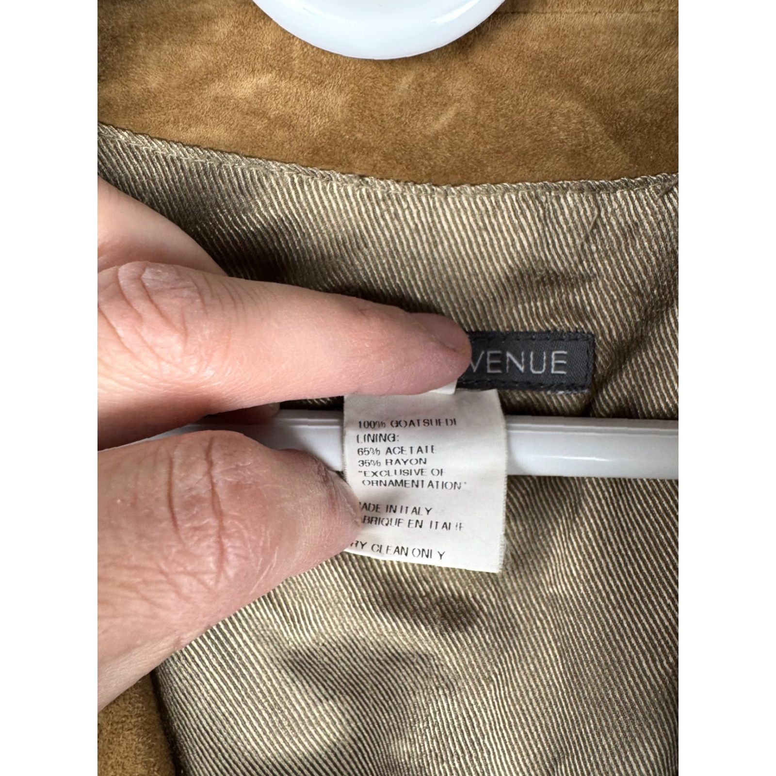 Saks Fifth Avenue Saks Fifth Avenue Leather Jacket Chore Loop Collar Button Up Men's XL Brown Goat Skin 40 Leather Jacket Size US XL / EU 56 / 4 - 6 Thumbnail