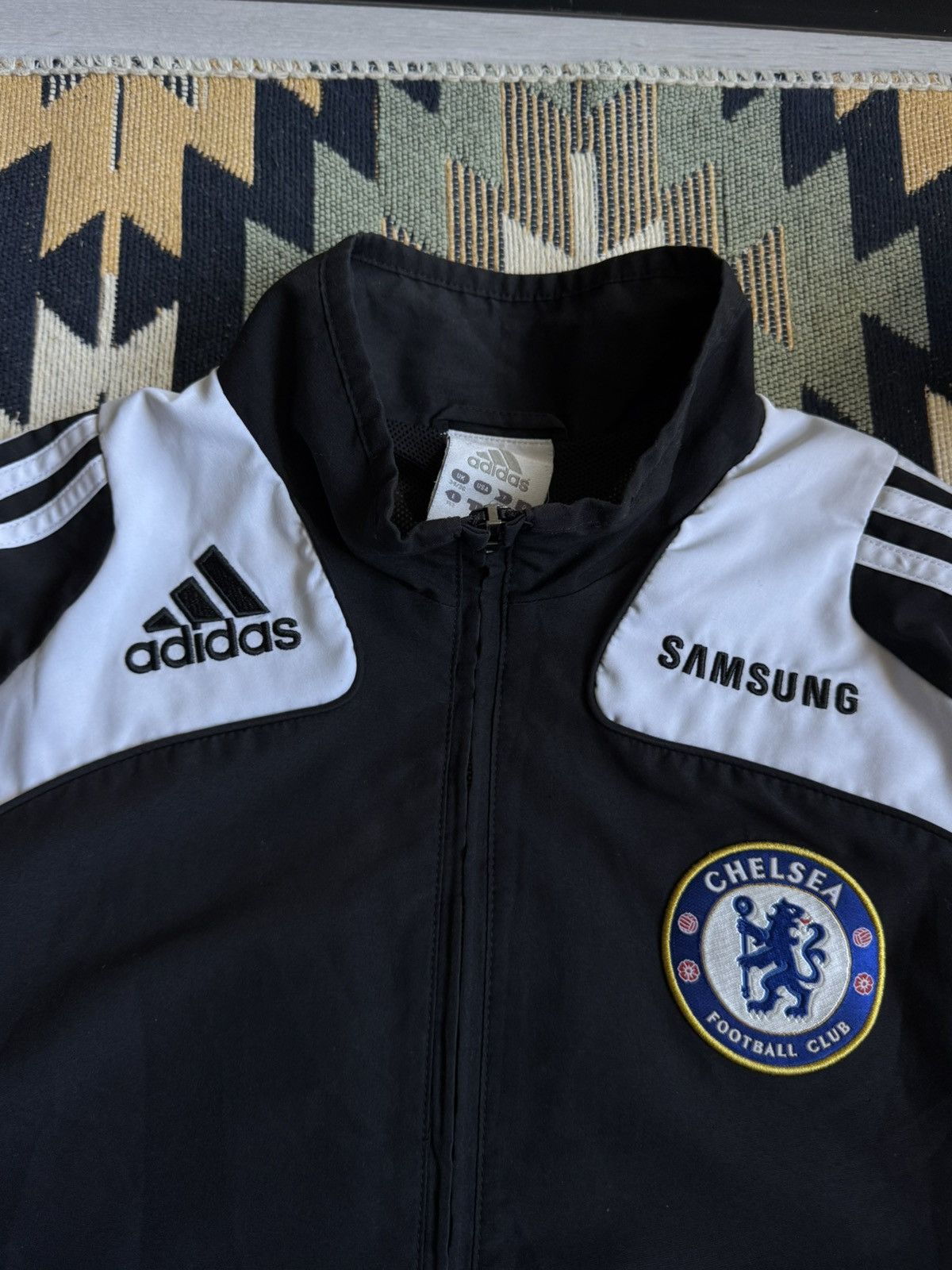 Adidas Vintage 2008/09 Adidas Chelsea Nylon Soccer Jacket Size US S / EU 44-46 / 1 - 6 Thumbnail