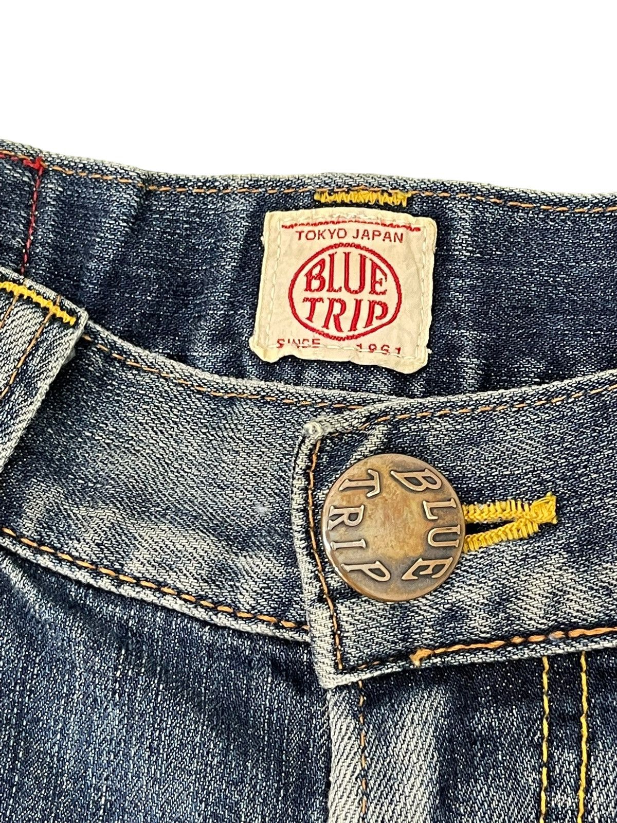 Edwin Flare Jeans Edwin Japan Faded Distress Boot Cut 6🟦7 Size US 30 / EU 46 - 9 Thumbnail
