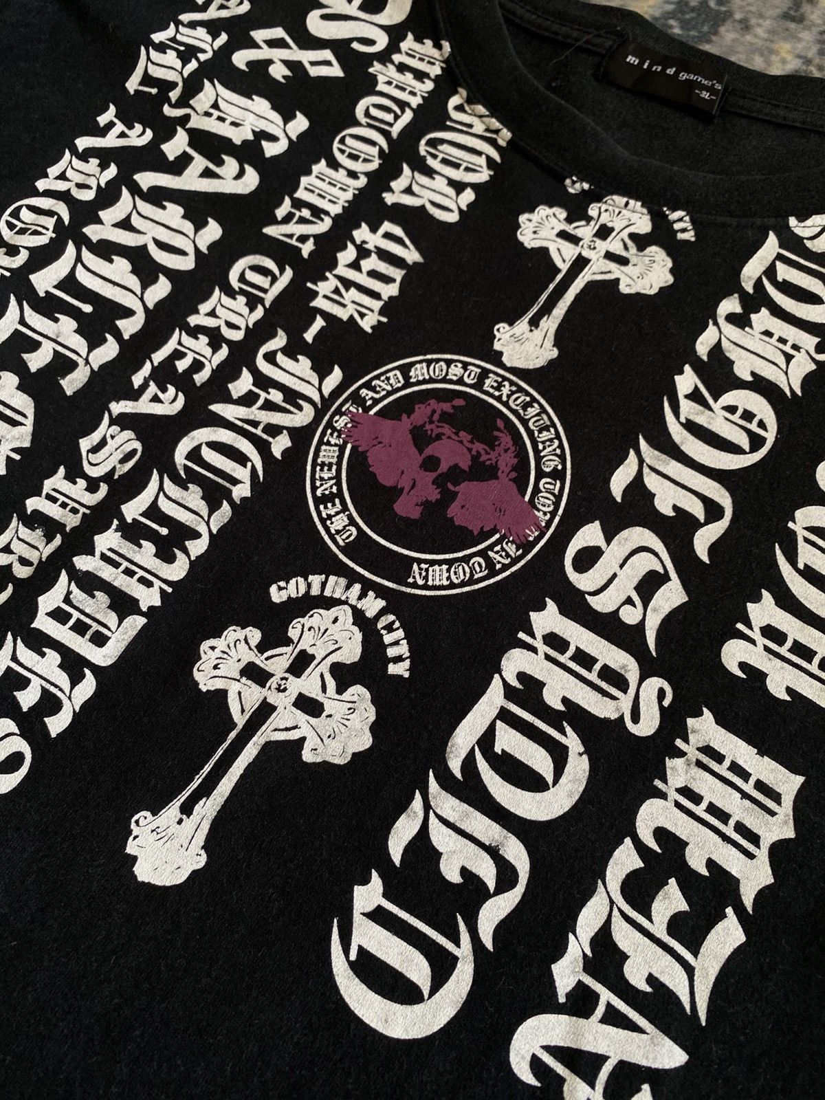 If Six Was Nine Rare Vintage Japanese Brand Gothic Semantic Design Tee 90s Size US XL / EU 56 / 4 - 4 Thumbnail