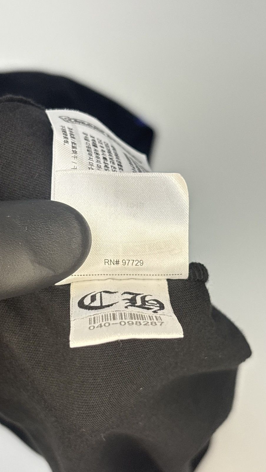Chrome Hearts Chrome Hearts Long Sleeve Black Blue Script Size L Size US L / EU 52-54 / 3 - 11 Thumbnail