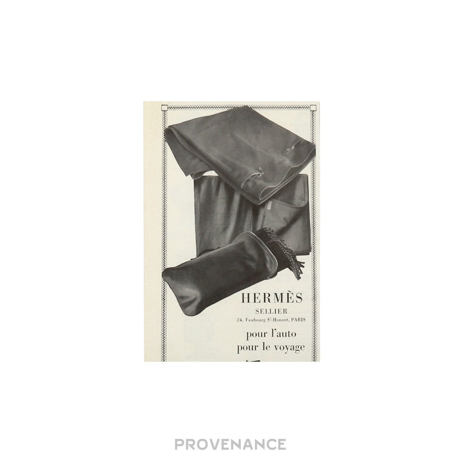 Hermes 🔴 Hermes Antique Vintage Newsprint Ad - HERMÈS SELLIER III Size ONE SIZE - 6 Thumbnail