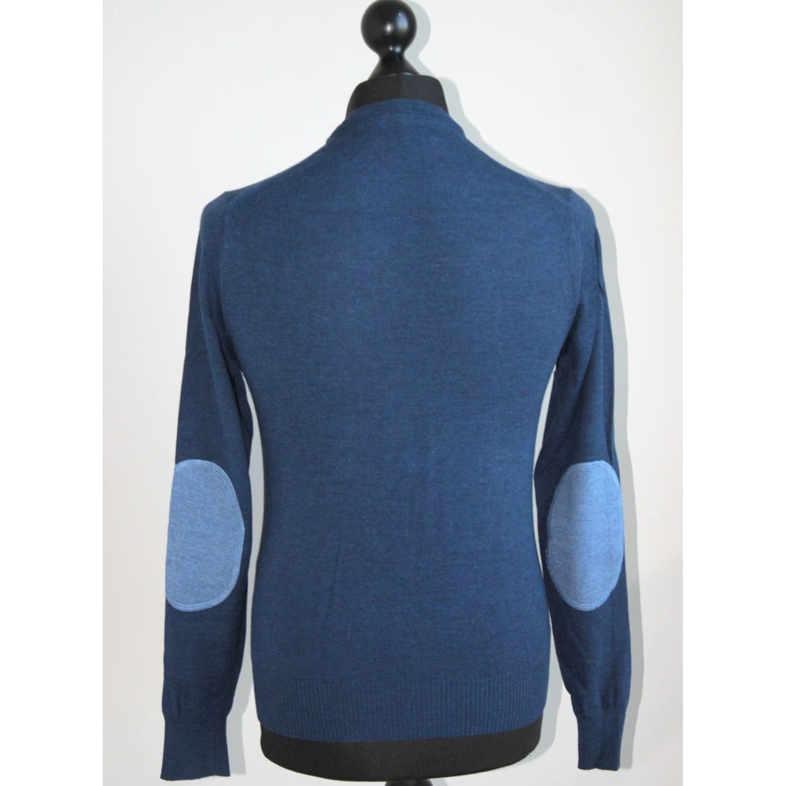 Vintage Stenstroms mens blue jumper pullover Size S 100% wool Size US S / EU 44-46 / 1 - 3 Thumbnail