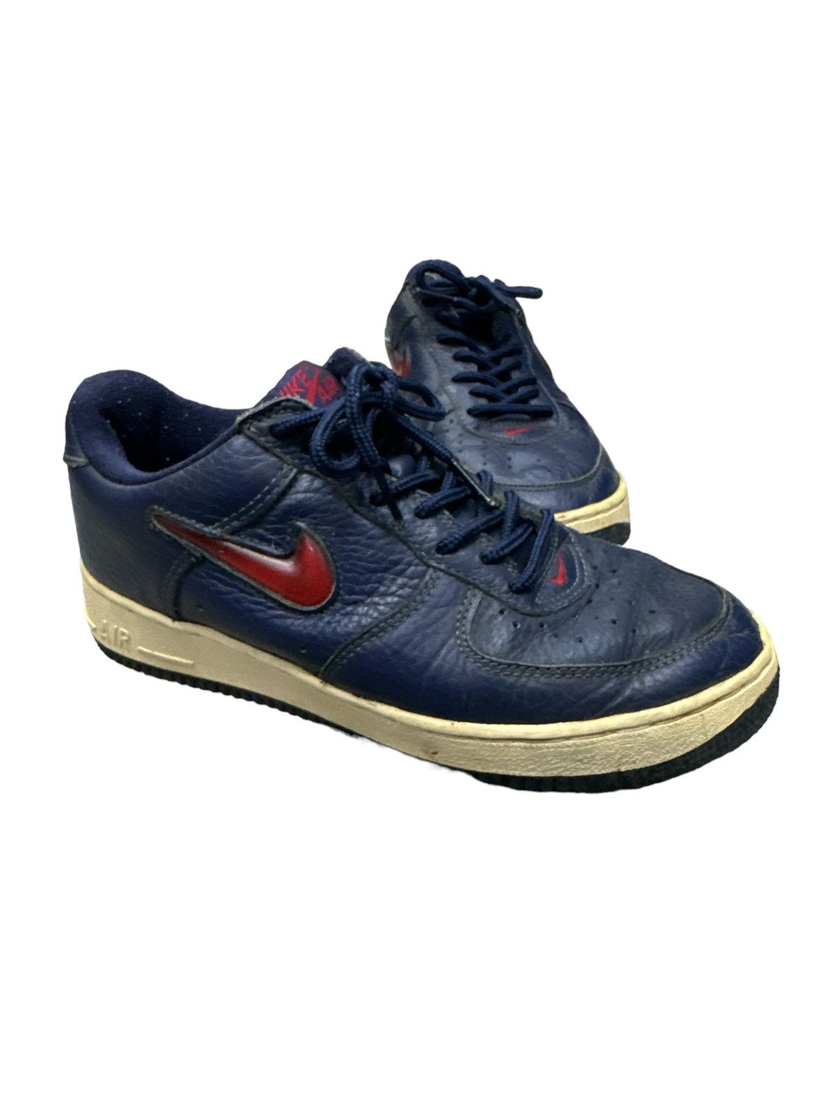Nike 1997 NIKE AIR FORCE 1 SC MIDNIGHT NAVY VARSITY RED JEWEL Size US 7.5 / EU 40-41 - 3 Thumbnail