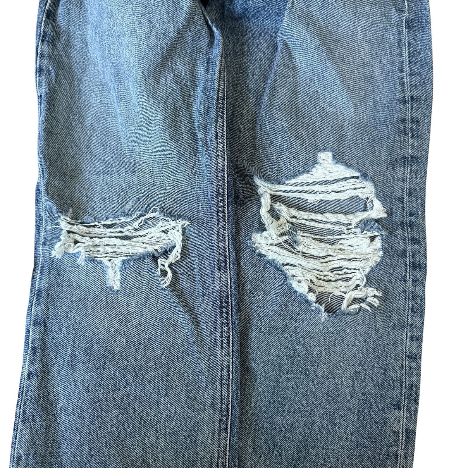 Agolde AGOLDE Lana Straight Jean Backdrop Distressed Size 28" / US 6 / IT 42 - 6 Thumbnail