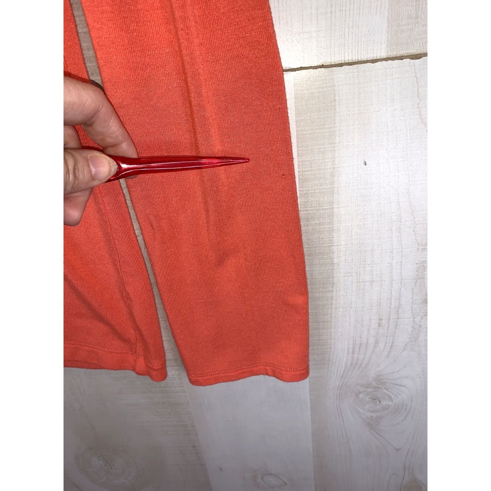 Bcbgmaxazria BCBG MAXAZRIA Womens T-Shirt Short Sleeve Oversized Top Small-10305 Orange - Note: Original: Long Sleeve; ensure constraint: use only original words. Size S / US 4 / IT 40 - 5 Thumbnail